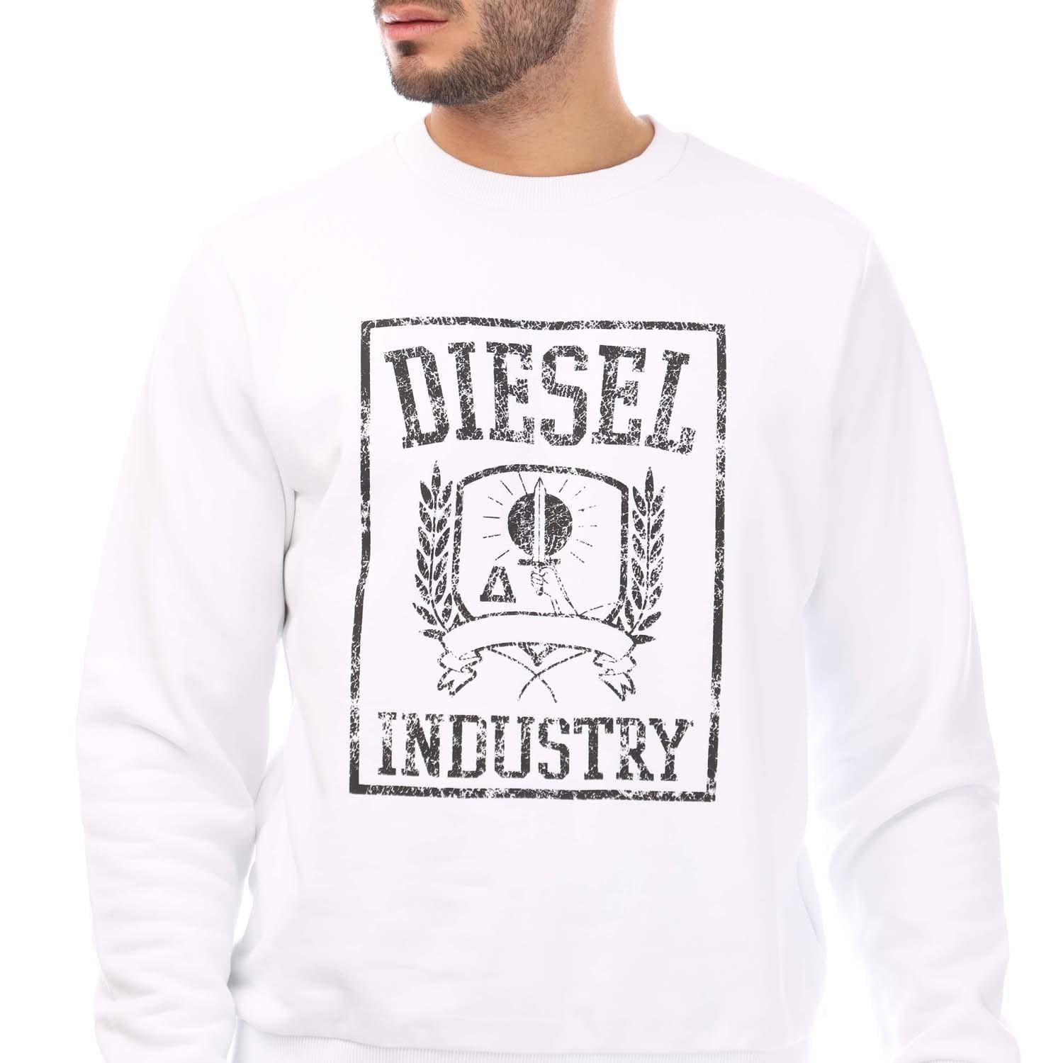 White - Diesel - S-Gir 11-6 Sweatshirt - 2