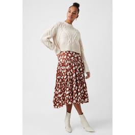 French Connection Aimee Tiered Midi Skirt