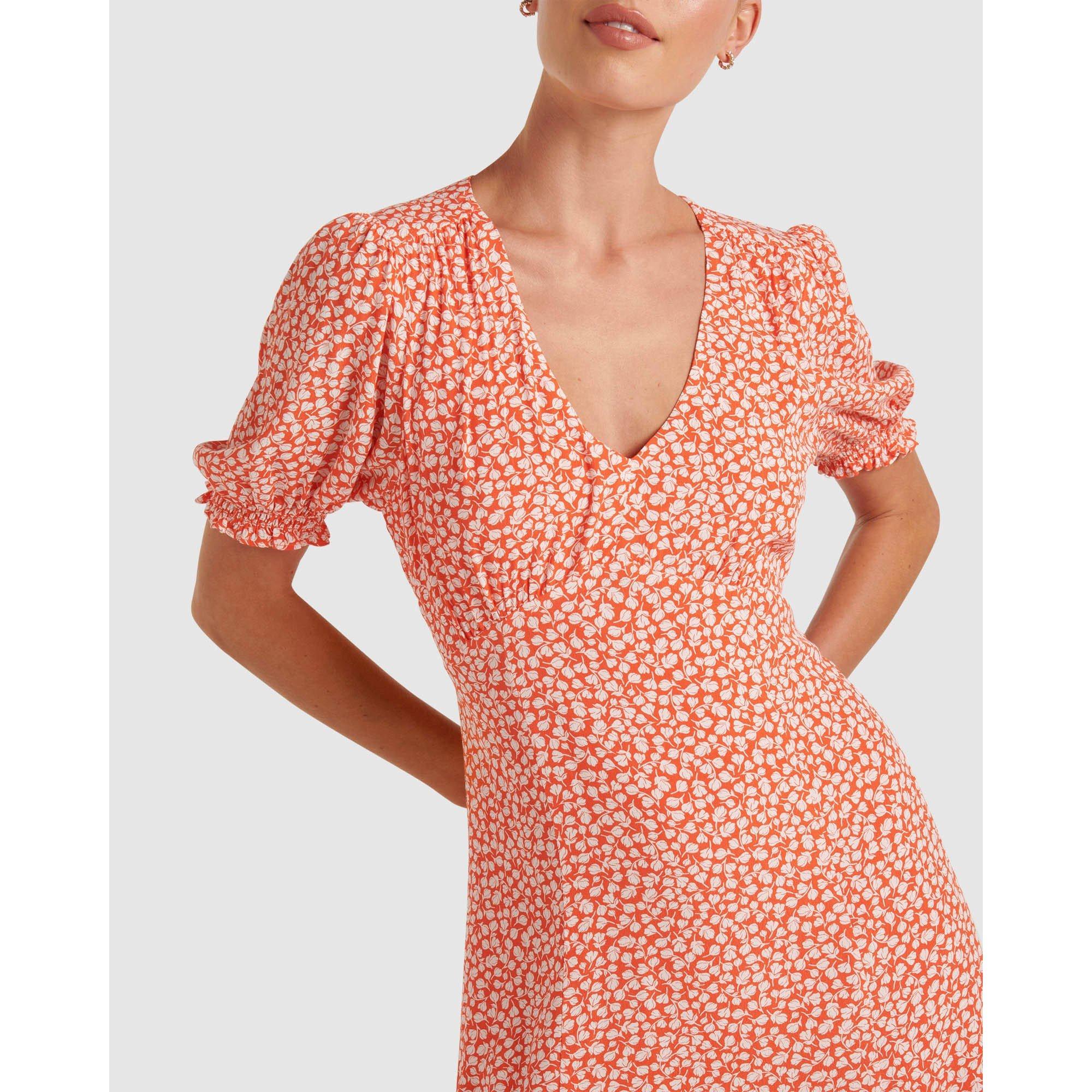 Memphis Ditsy - Forever New - Sloane Puff Sleeve Midi Dress - 2
