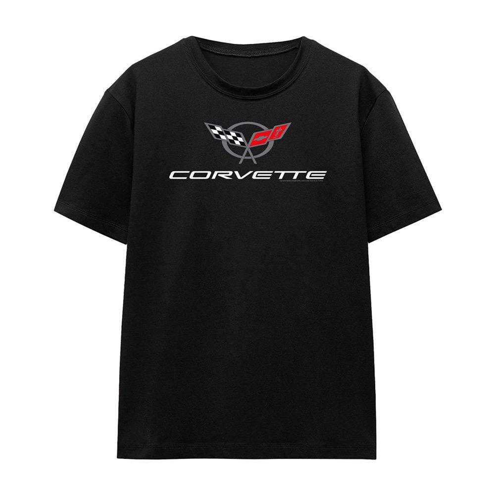 Black - Other - Chevrolet Corvette Modern Emblem T-Shirt Black - 4