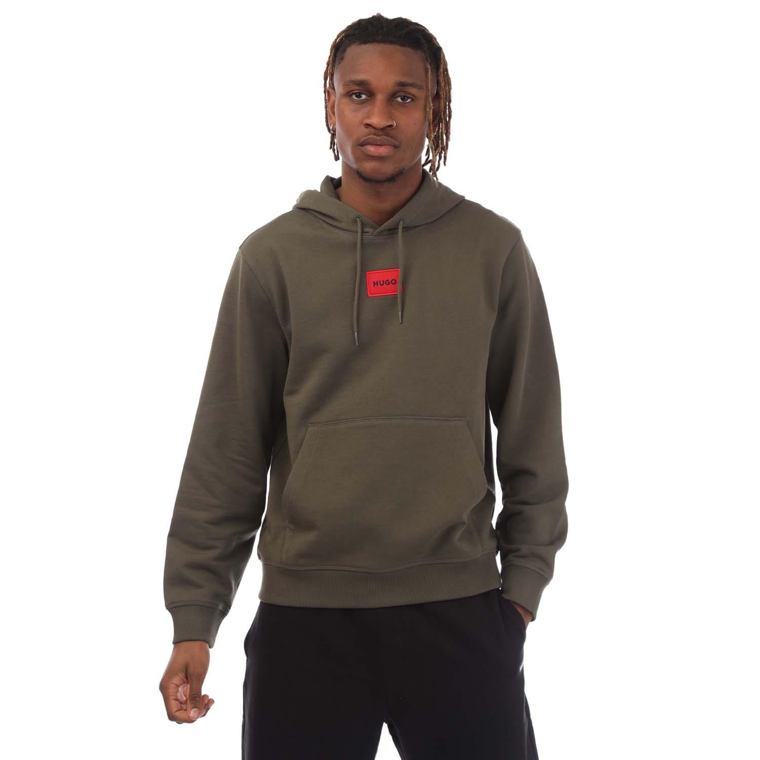 Beige - Hugo - Daratschi Logo Label Hoodie - 1