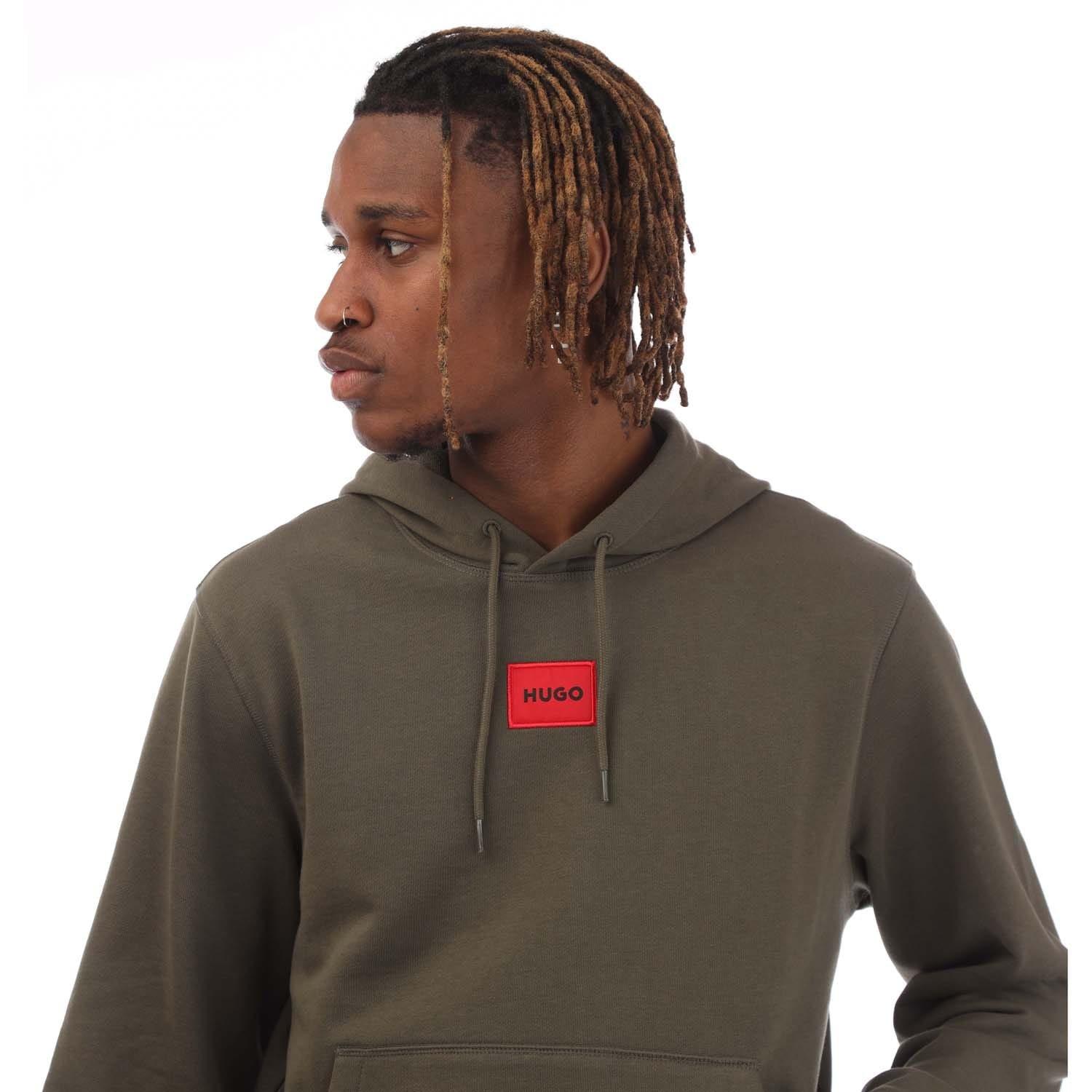 Beige - Hugo - Daratschi Logo Label Hoodie - 2
