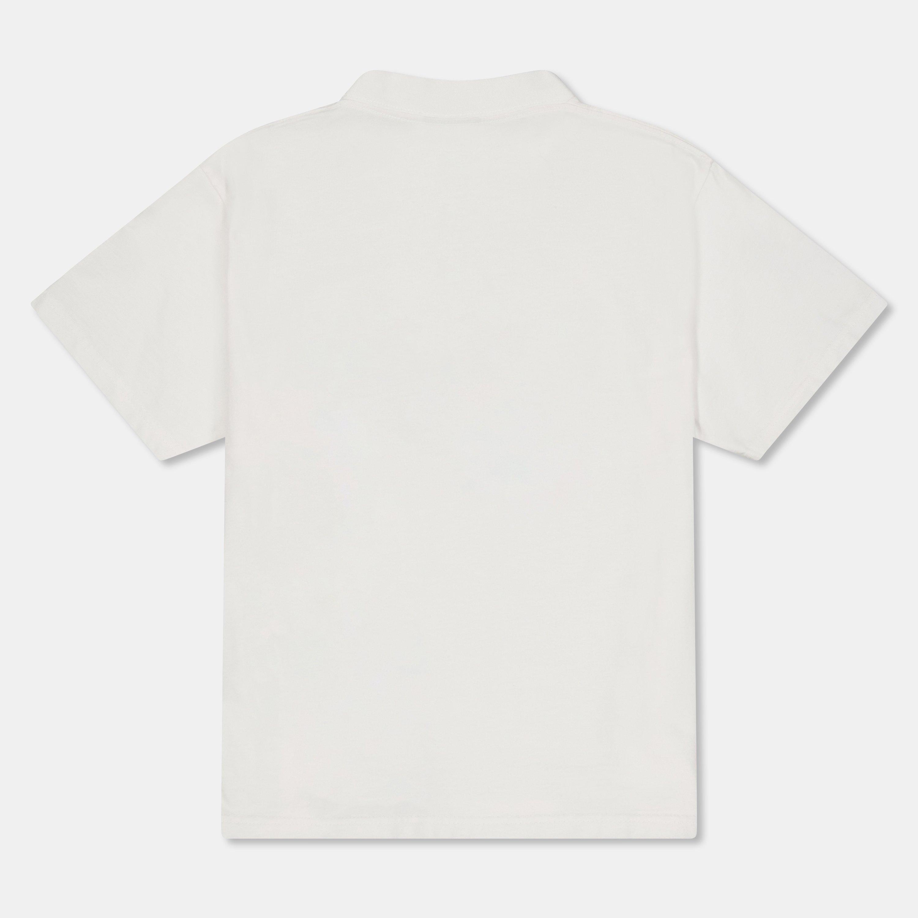 White/Black - Balenciaga - Unisex Kids Ribbed Neck Logo T-Shirt - 2