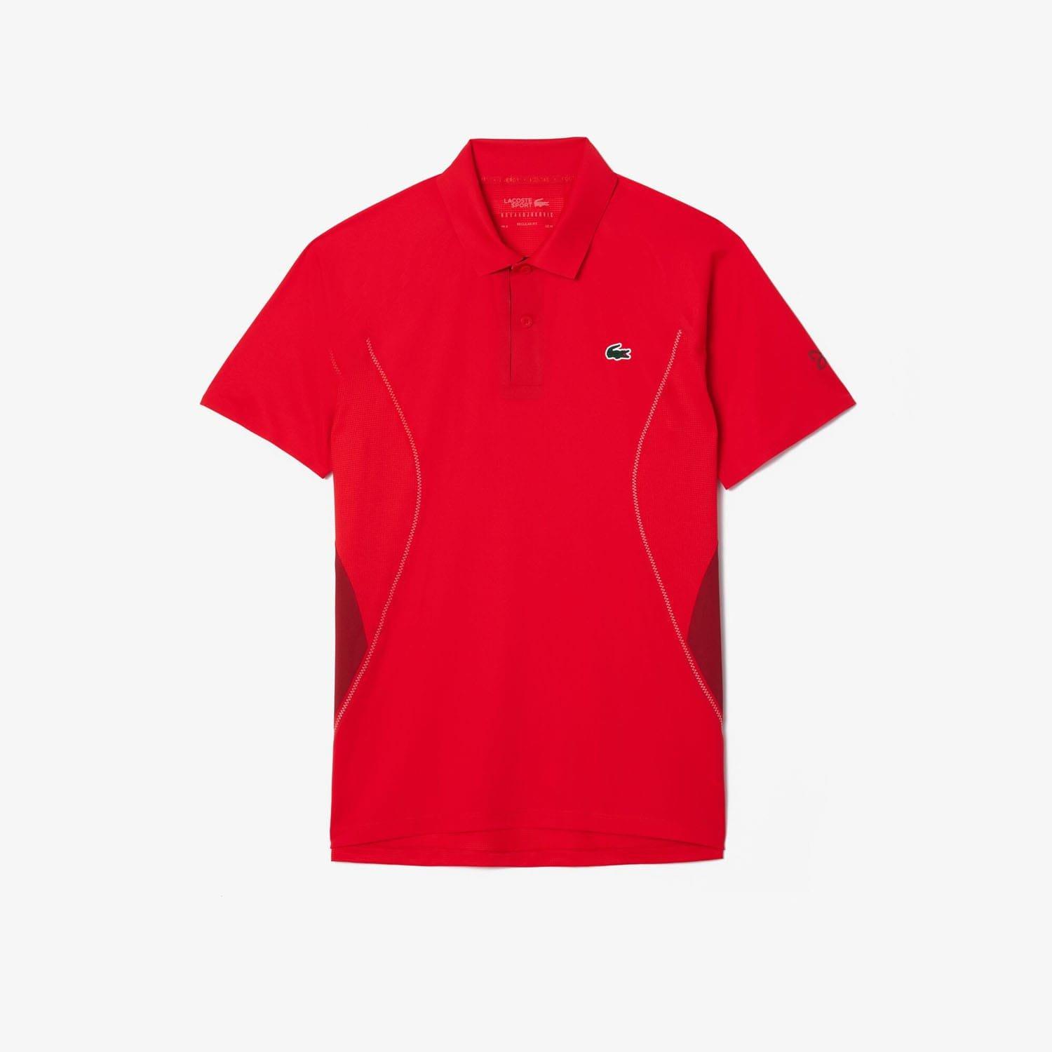 Red - Lacoste - Tennis x Novak Djokovic Regular-Fit Polo Shirt - 1