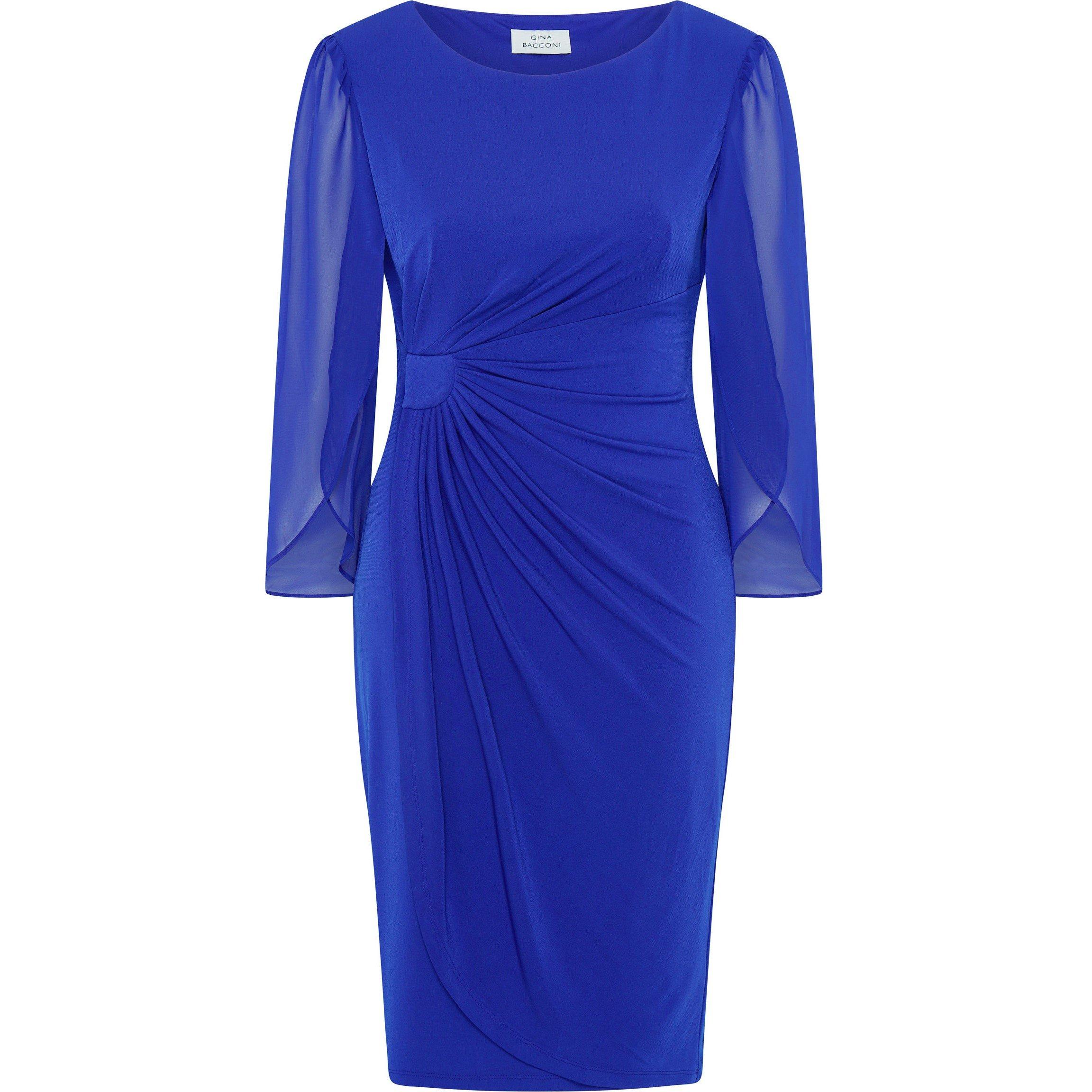 Ryder Jersey And Chiffon Wrap Dress