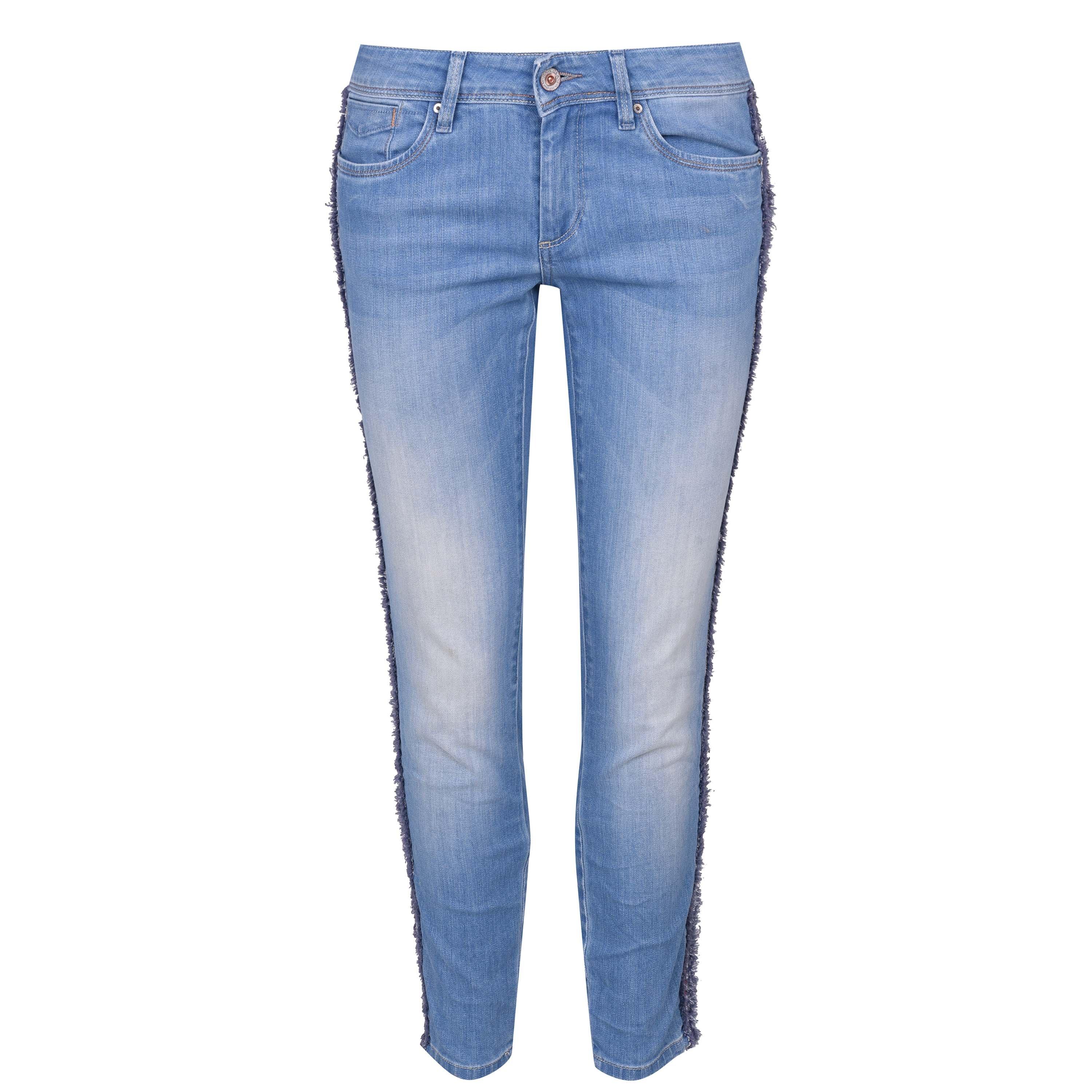 Denim chiaro lavato - Salsa - Wonder Shape Enchancing Capri with Stripe Detail - 1