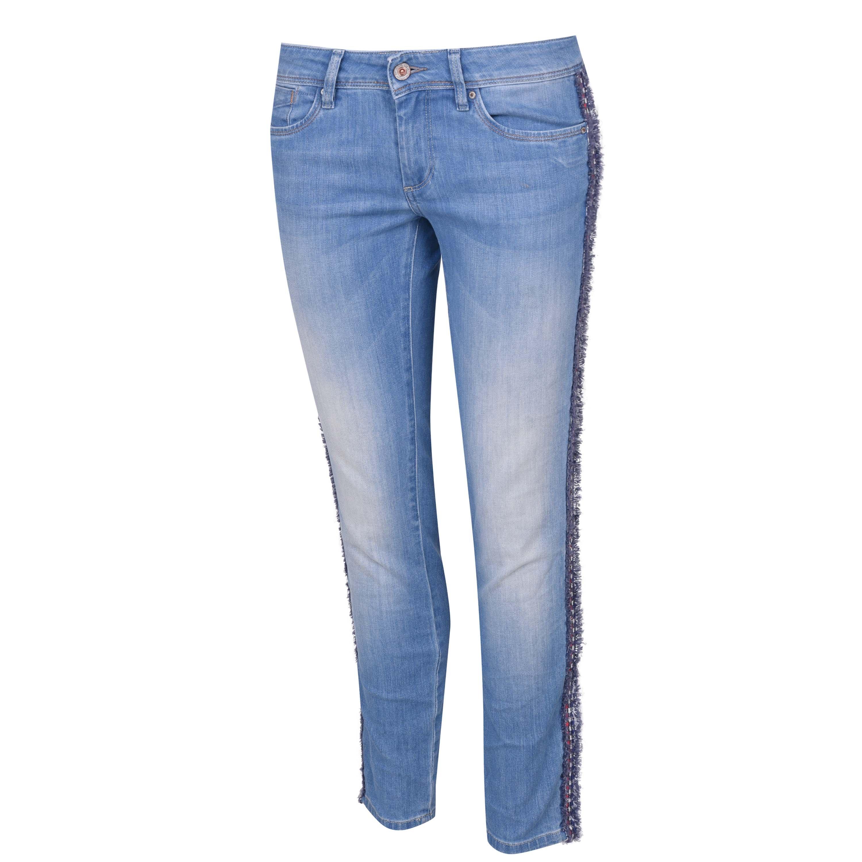Denim Light Was - Salsa - Wonder Shape Enchancing Capri with Stripe Detail - 3