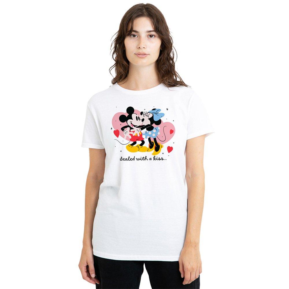 White - Disney - Mickey And Minnie Sealed With A Kiss T-Shirt Whit - 1