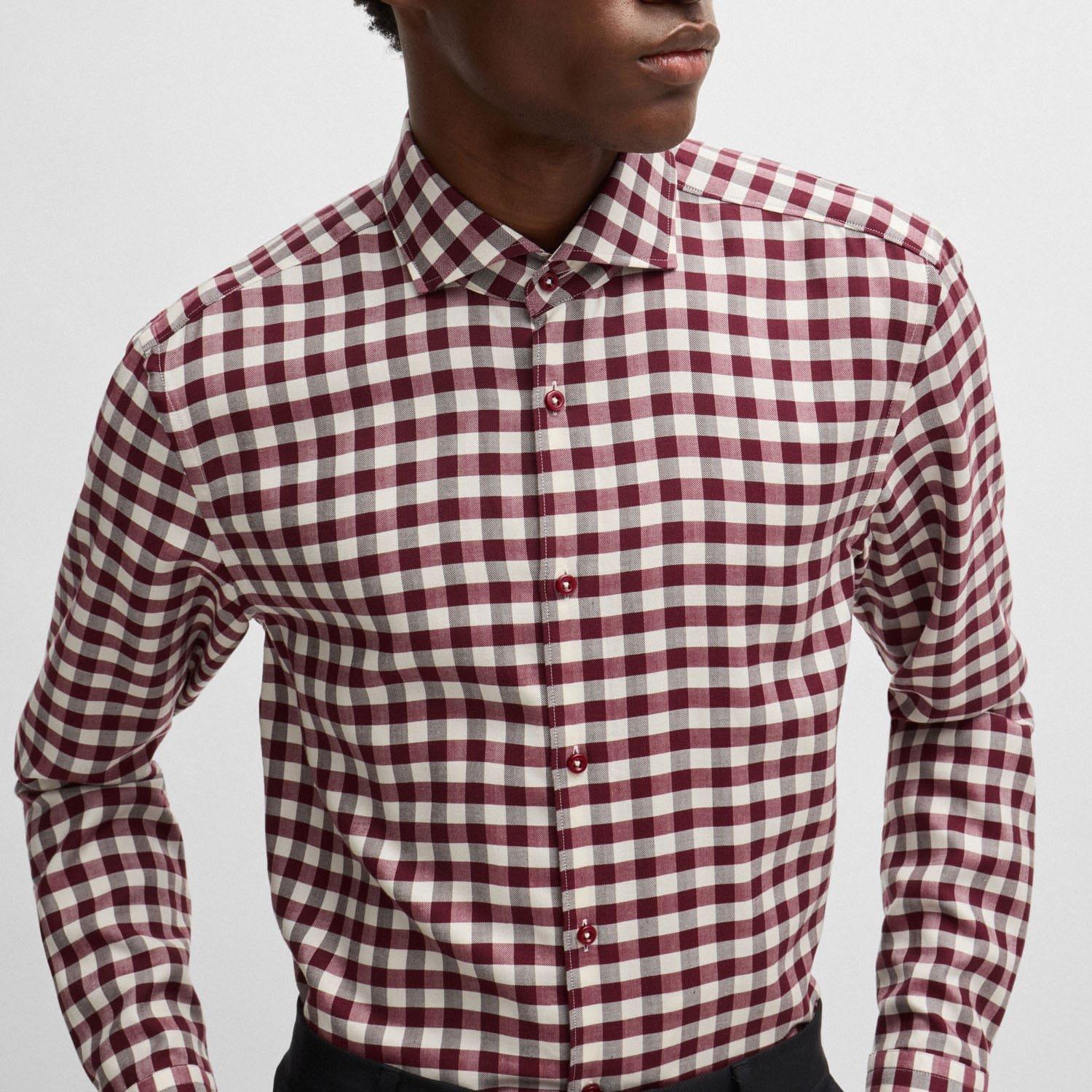 Red - Boss - C-Hal Casual-Fit Shirt - 3