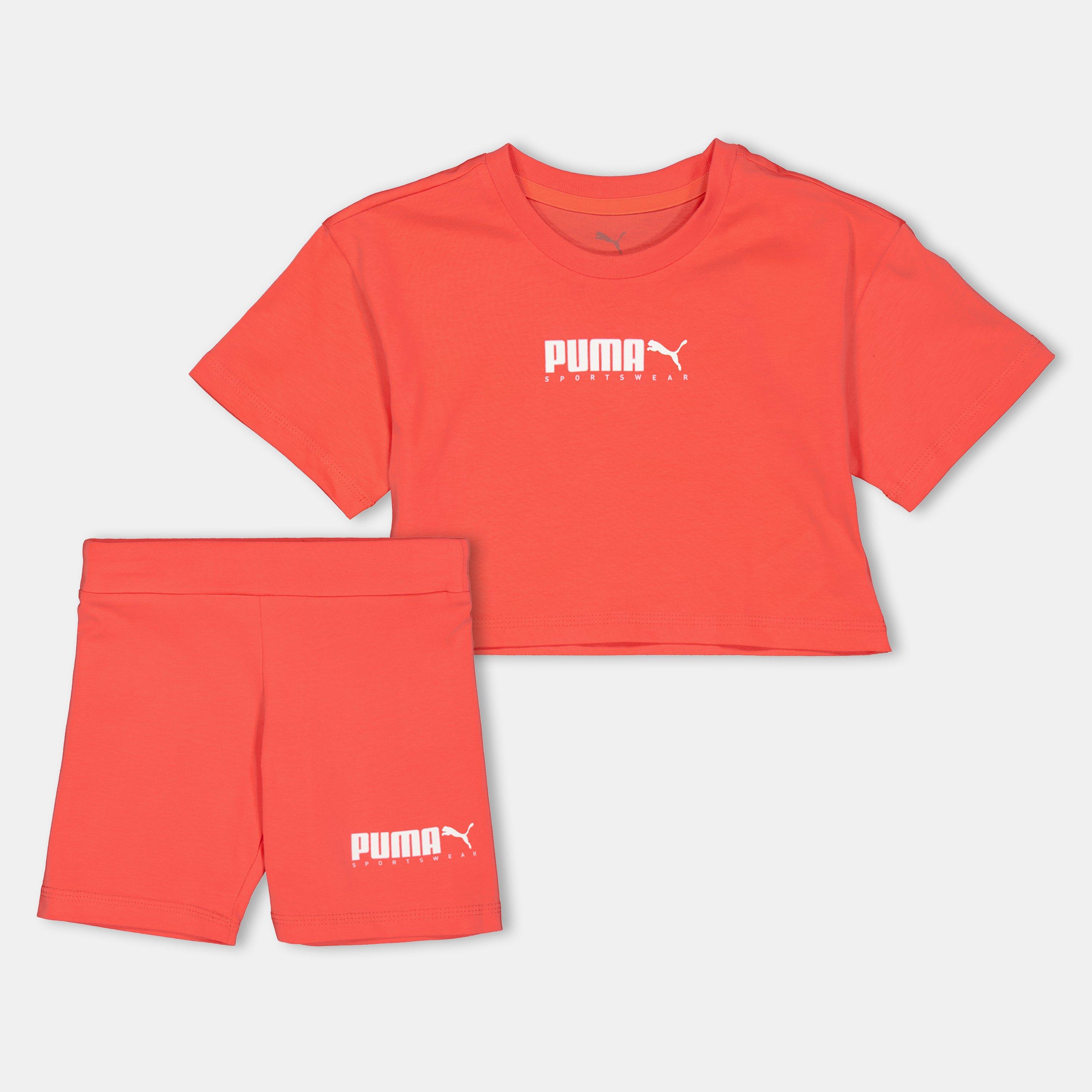 Peach Frost - Puma - Unisex Kids' Graphic Top and Legging Sets - 1