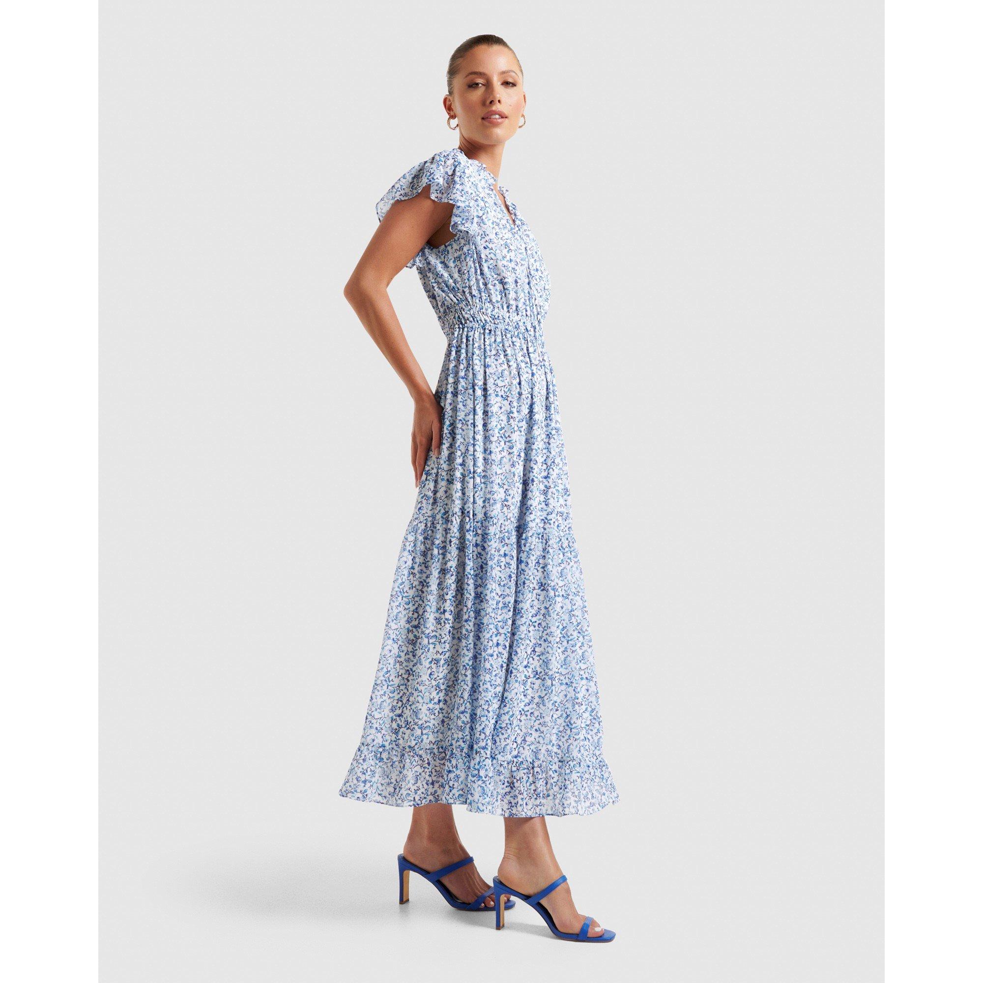Blue Westbury D - Forever New - Fleur Flutter Sleeve Midi Dress - 3