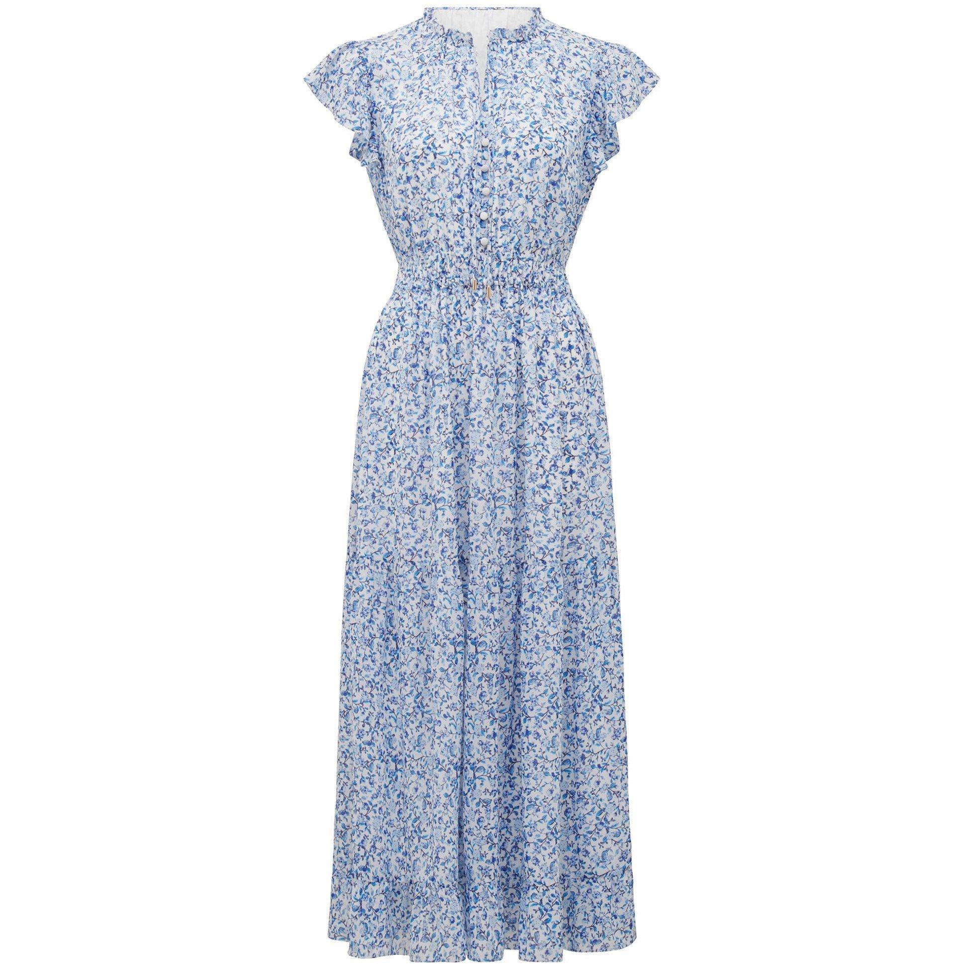 Blue Westbury D - Forever New - Fleur Flutter Sleeve Midi Dress - 5
