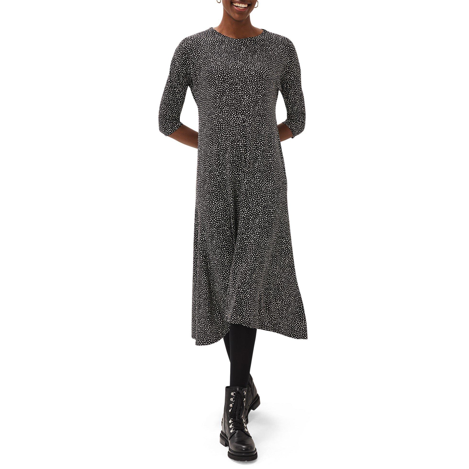 Multi-Coloured - Phase Eight - Paris Spot Print Dress - 2