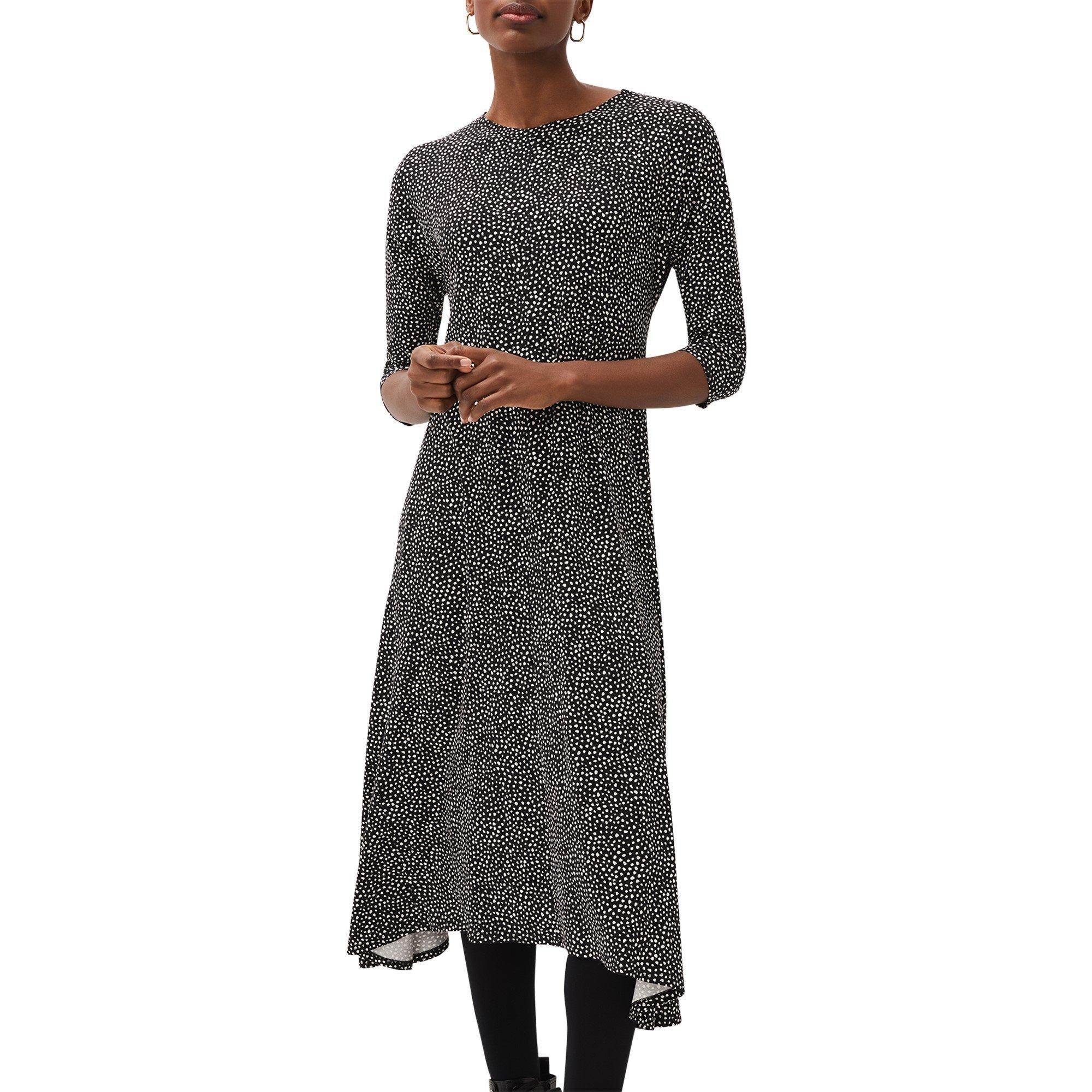 Multi-Coloured - Phase Eight - Paris Spot Print Dress - 6