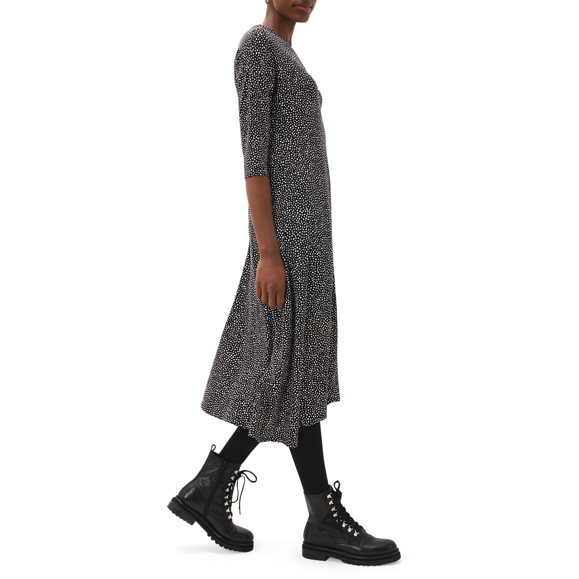 Multi-Coloured - Phase Eight - Paris Spot Print Dress - 7