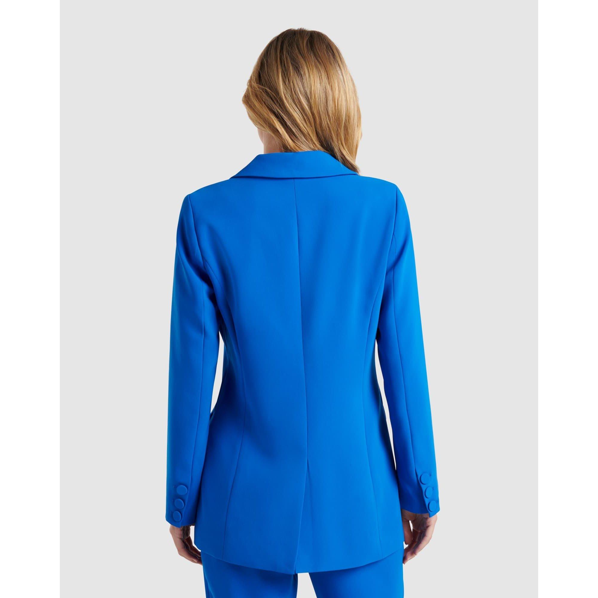 Intense Azure - Forever New - Women's Eileen Double-Breasted Co-ord Blazer - 5