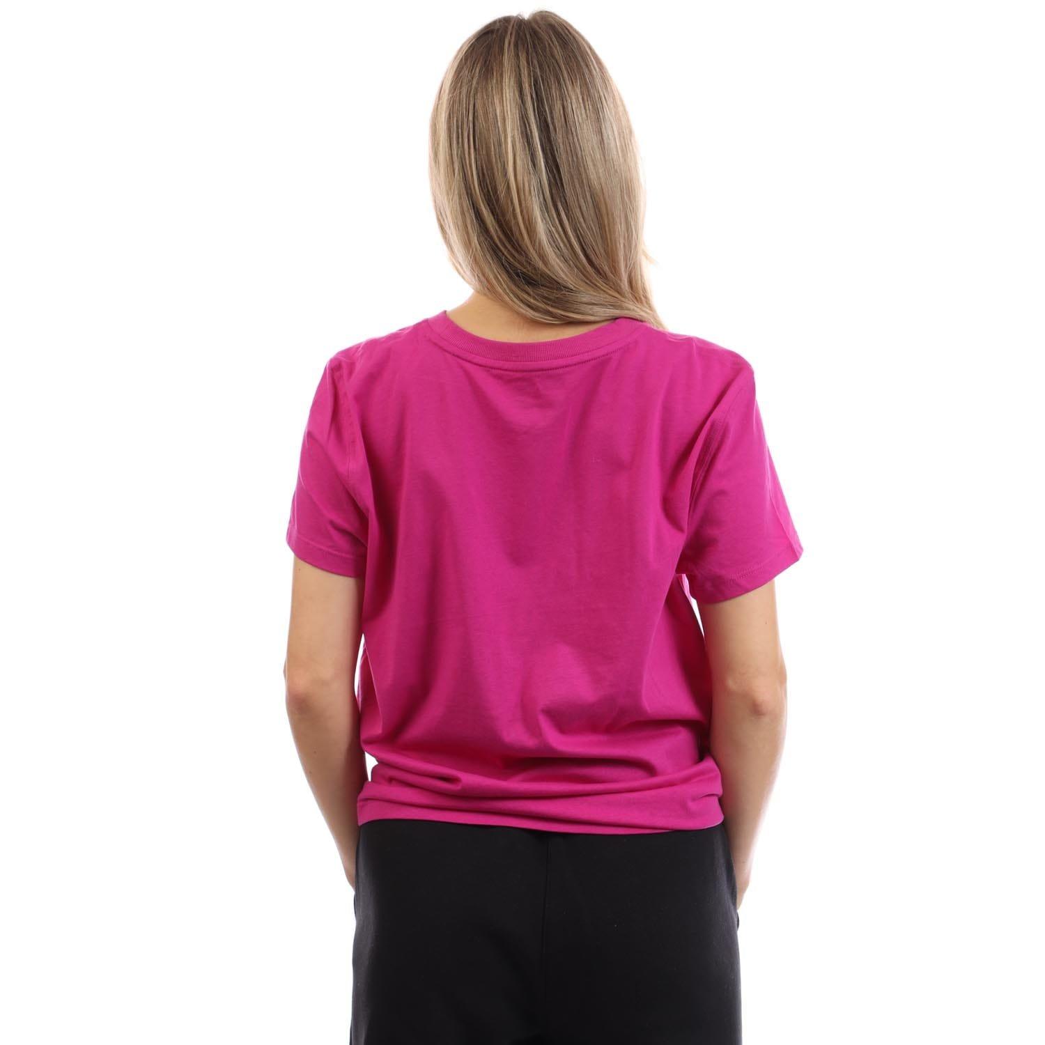 Pink Purple - DKNY - Embellished Logo Knot T-Shirt - 3