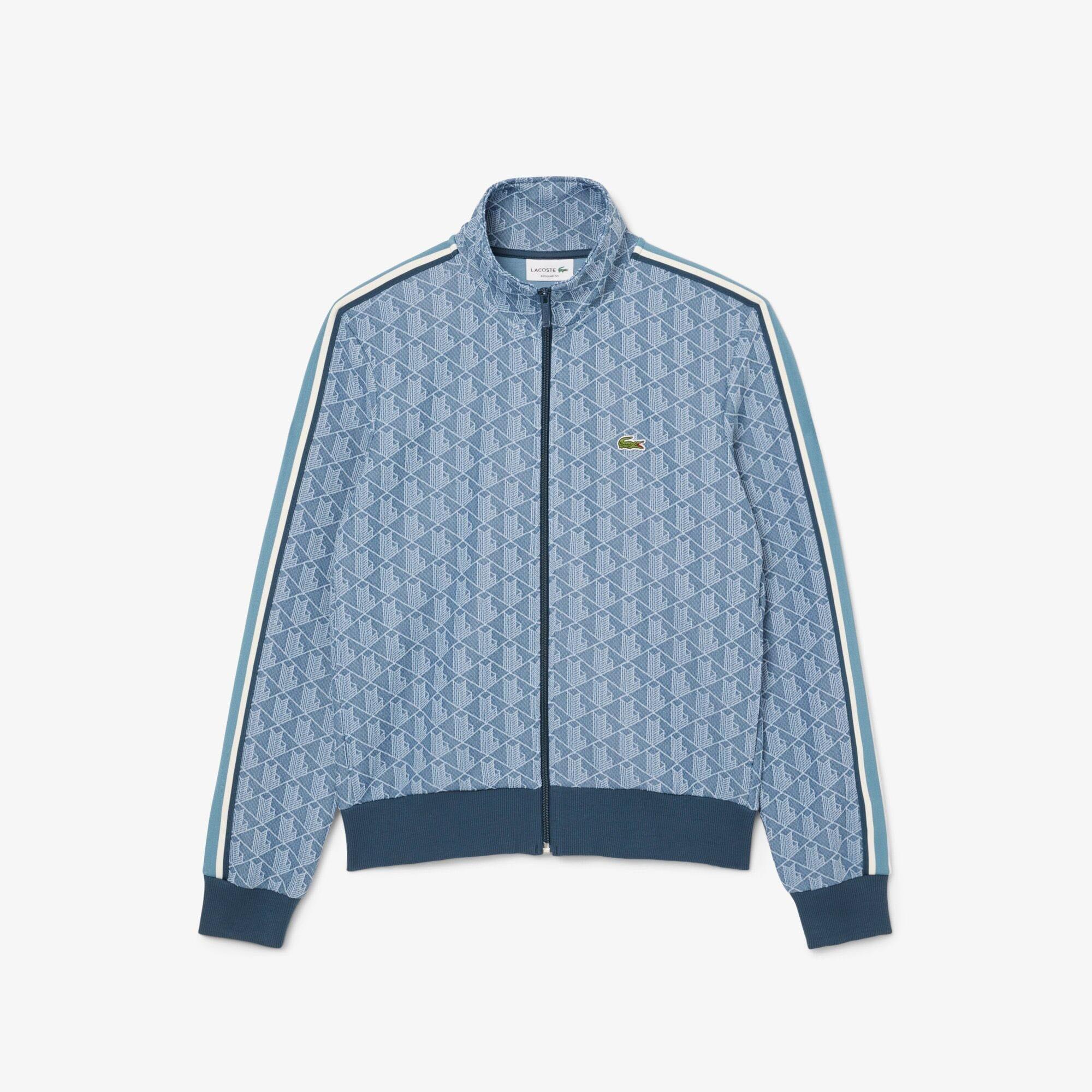 Blue - Lacoste - Paris Zip-Up Jacquard Track Jacket - 1