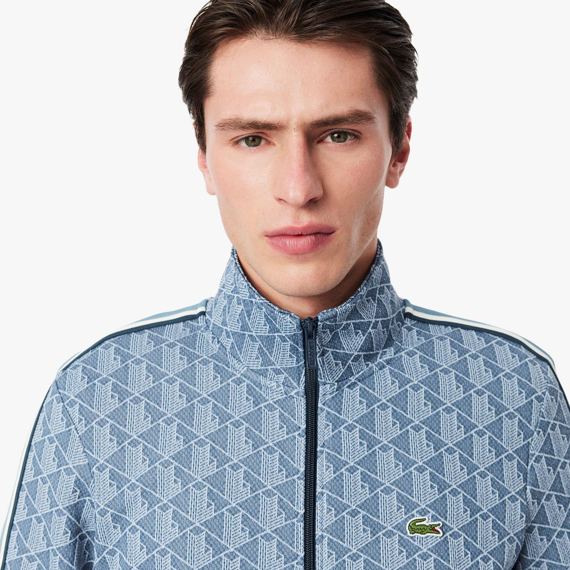 Blue - Lacoste - Paris Zip-Up Jacquard Track Jacket - 5