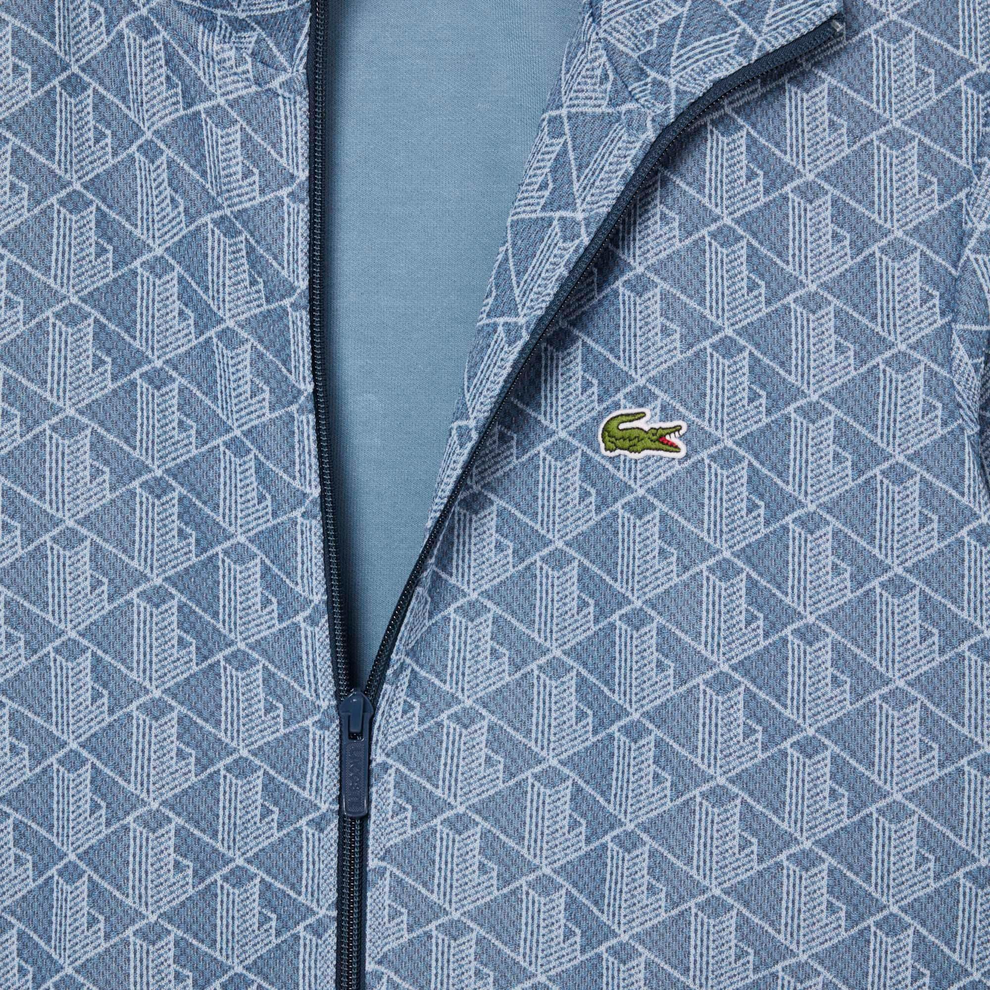 Blue - Lacoste - Paris Zip-Up Jacquard Track Jacket - 6