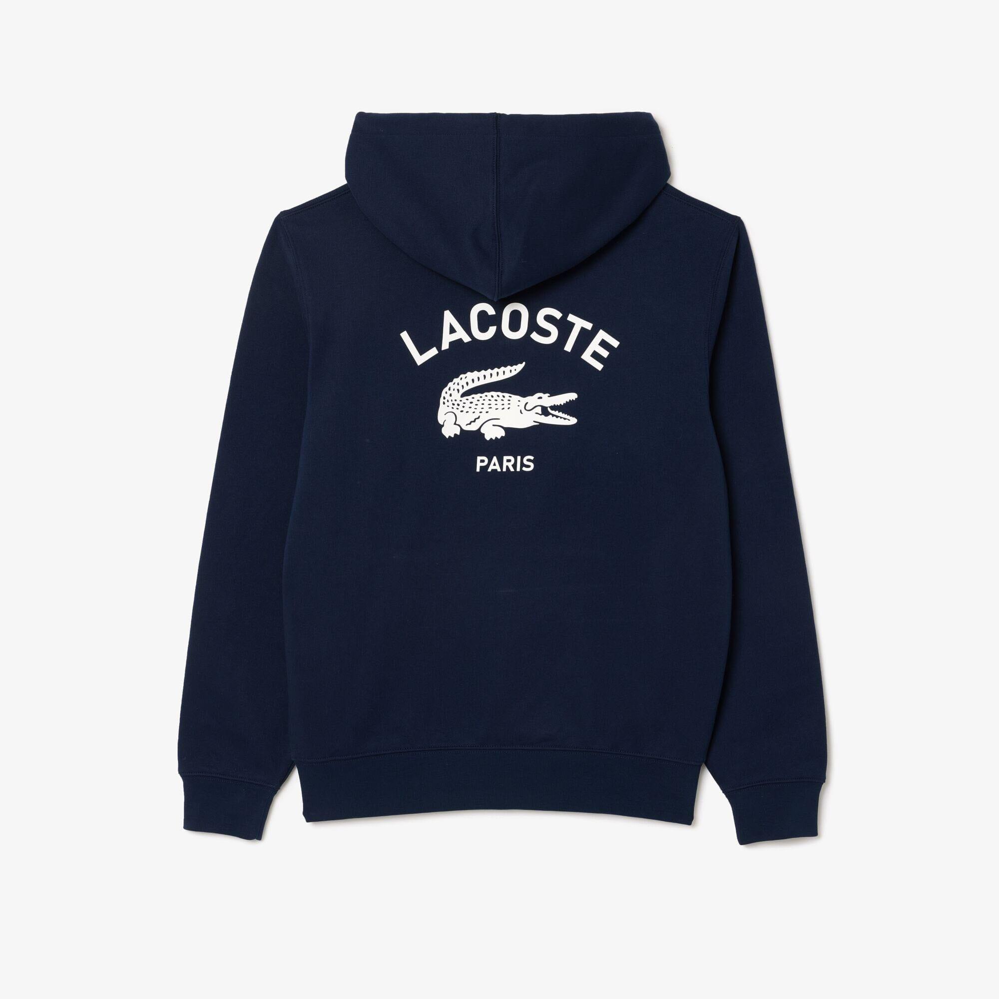 Blue - Lacoste - Print Hoodie - 2
