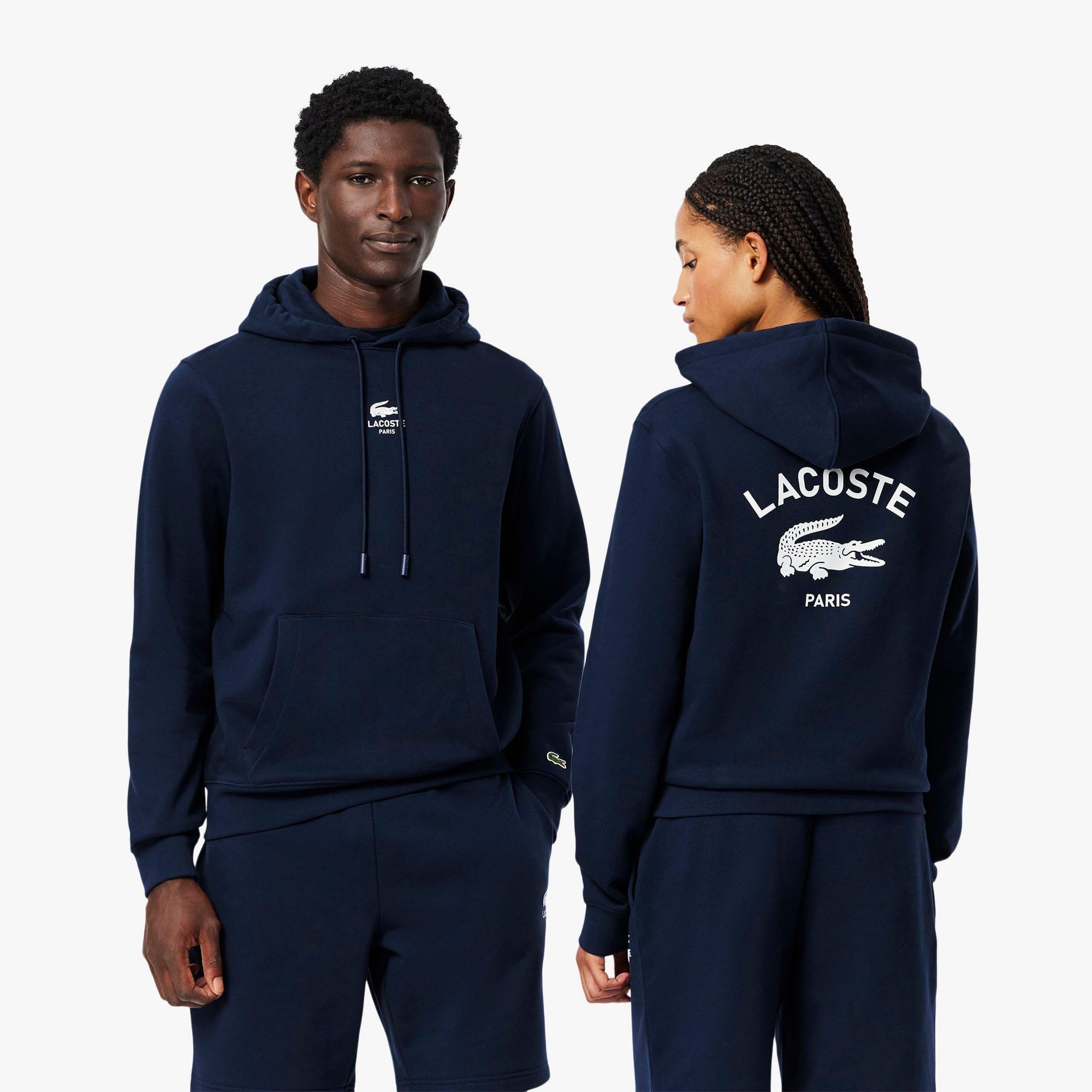 Blue - Lacoste - Print Hoodie - 3
