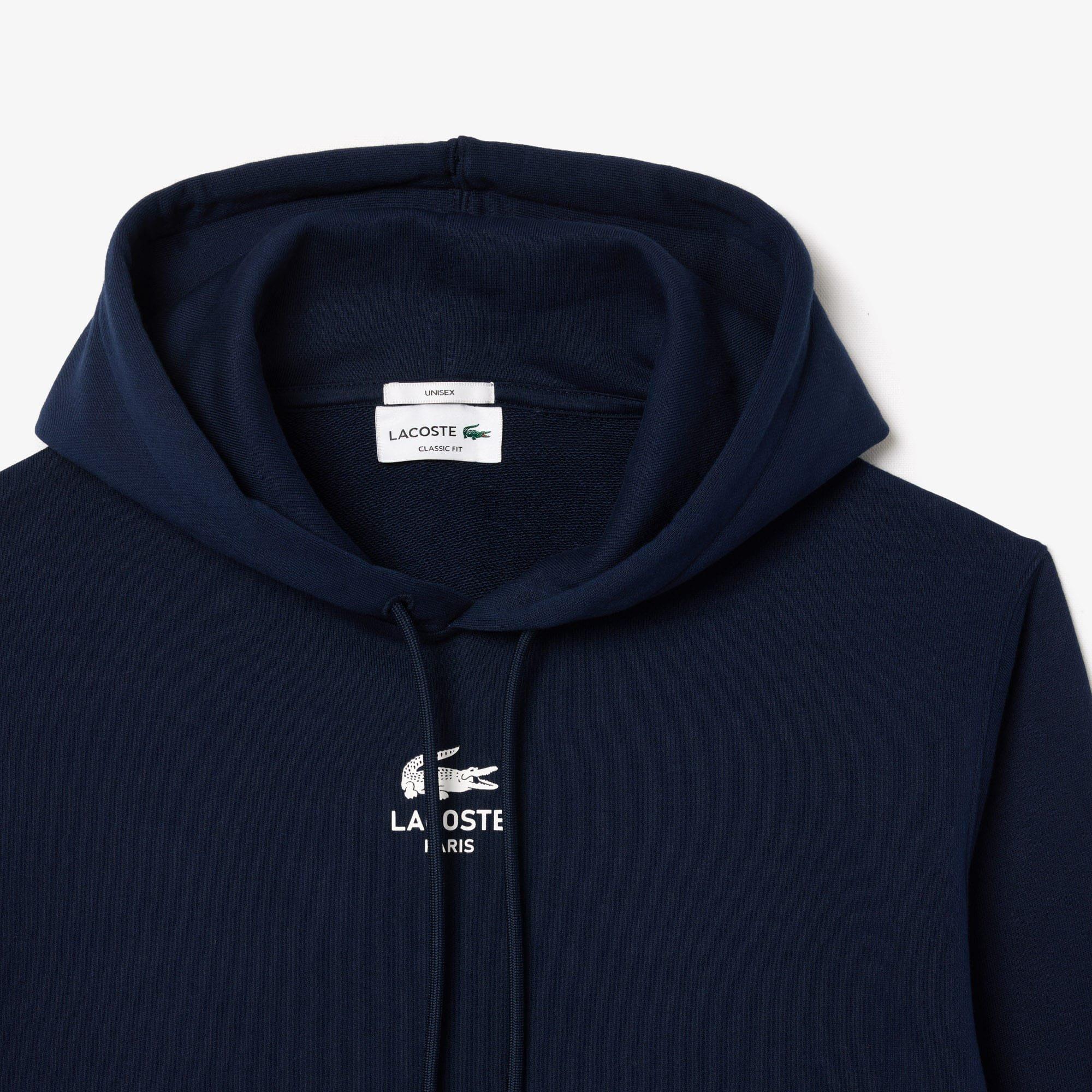 Blue - Lacoste - Print Hoodie - 5