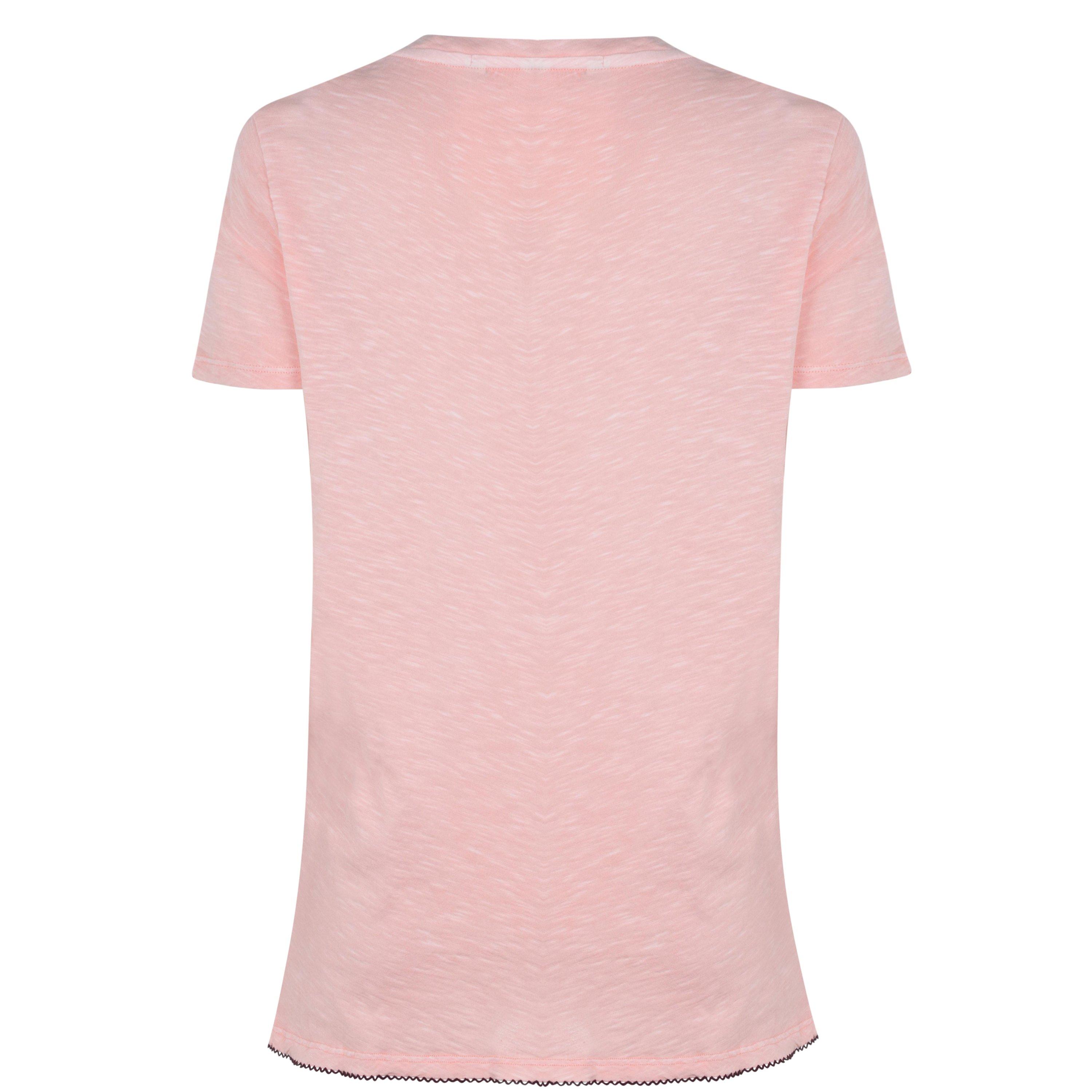 Pink - Scotch and Soda - Embroided Tee - 2