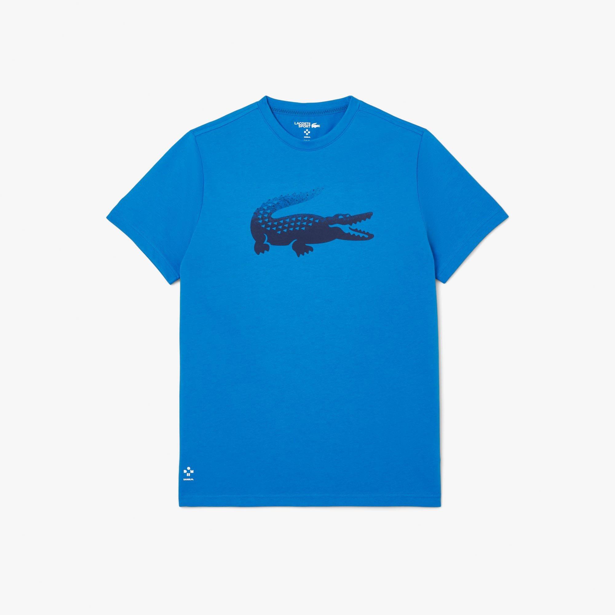 Blue - Lacoste - Daniil Medvedev Tennis T-Shirt - 1