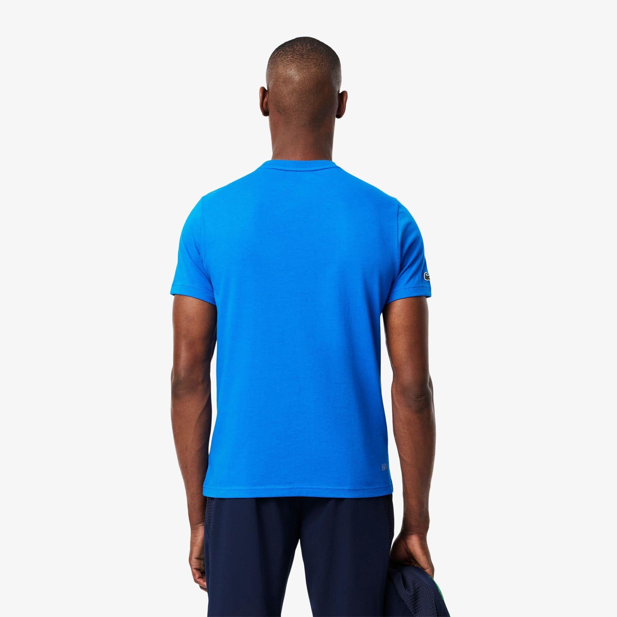 Blue - Lacoste - Daniil Medvedev Tennis T-Shirt - 3