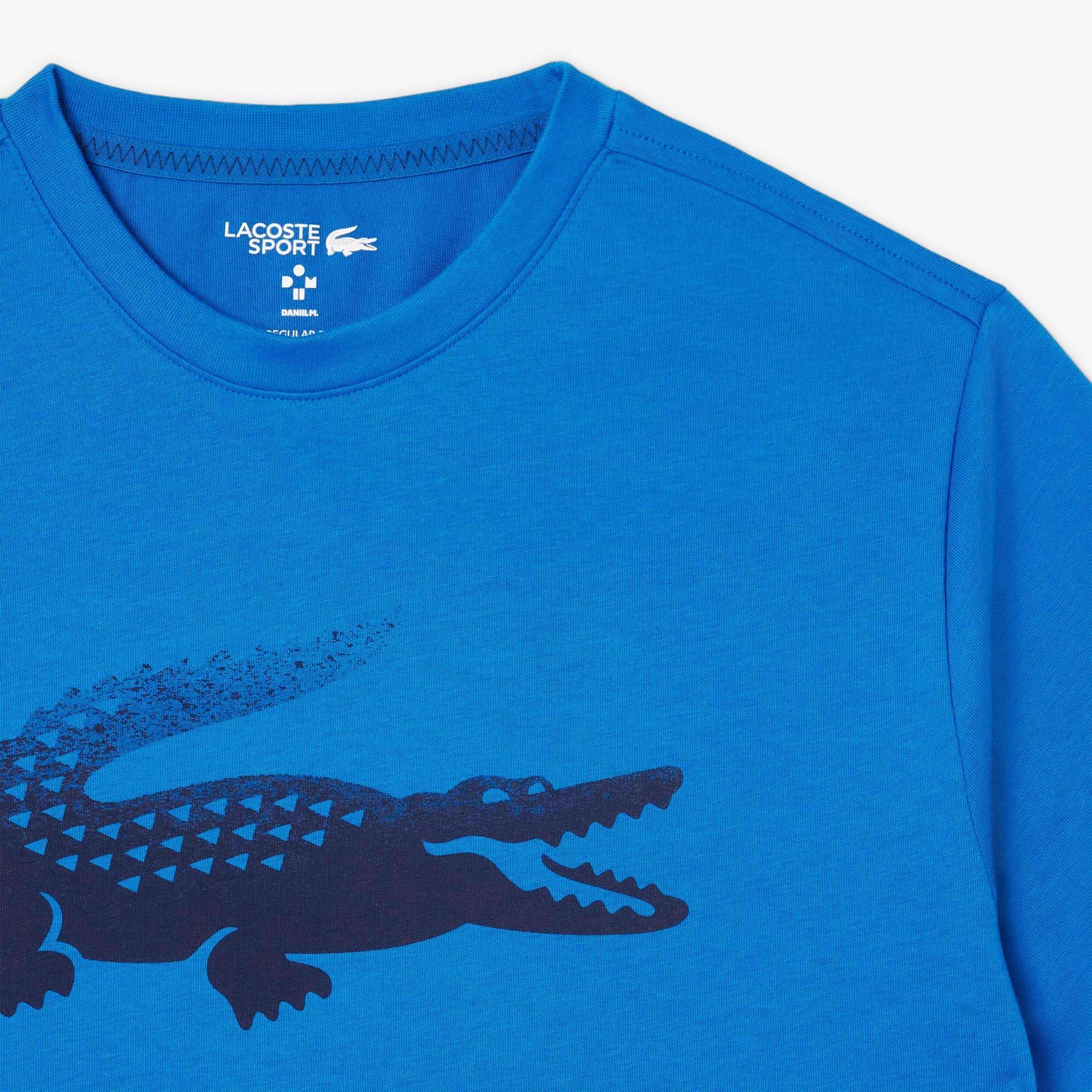 Blue - Lacoste - Daniil Medvedev Tennis T-Shirt - 5
