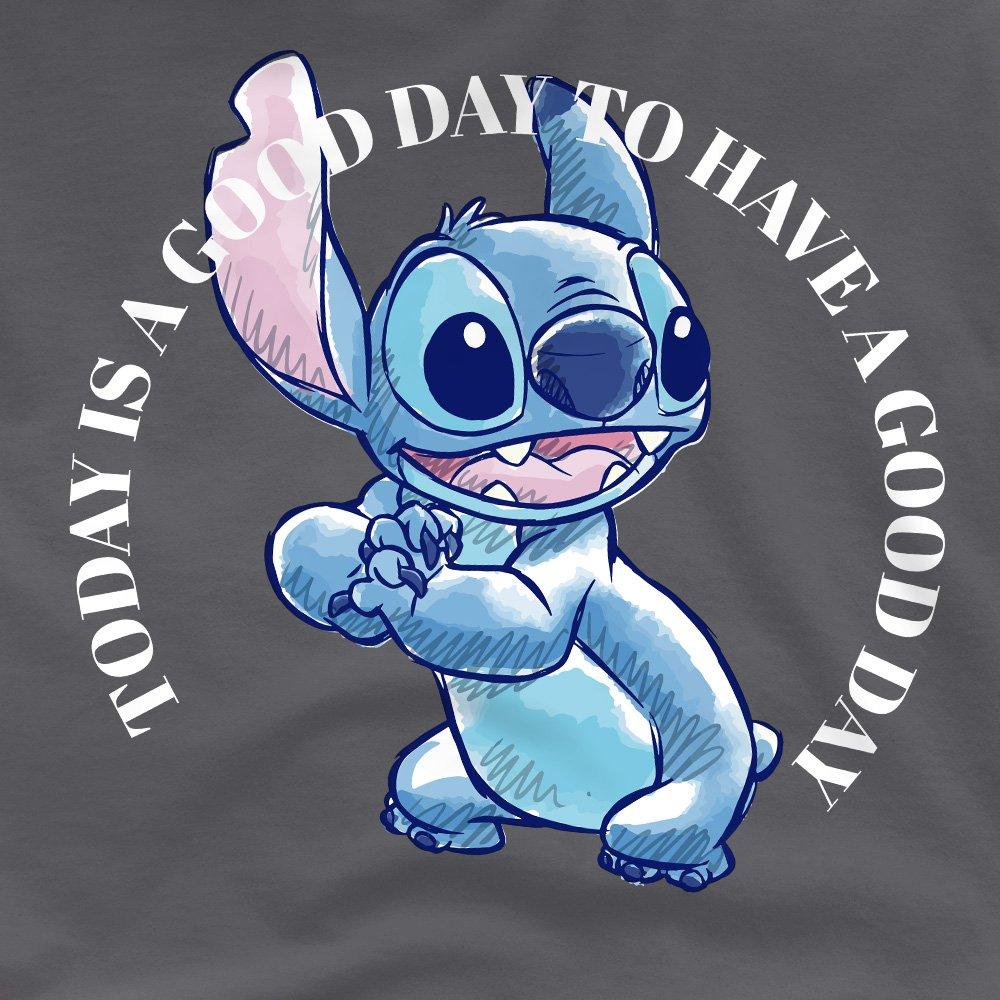 Charcoal - Disney - Lilo & Stitch Good Day Mens T-Shirt Charcoal - 2