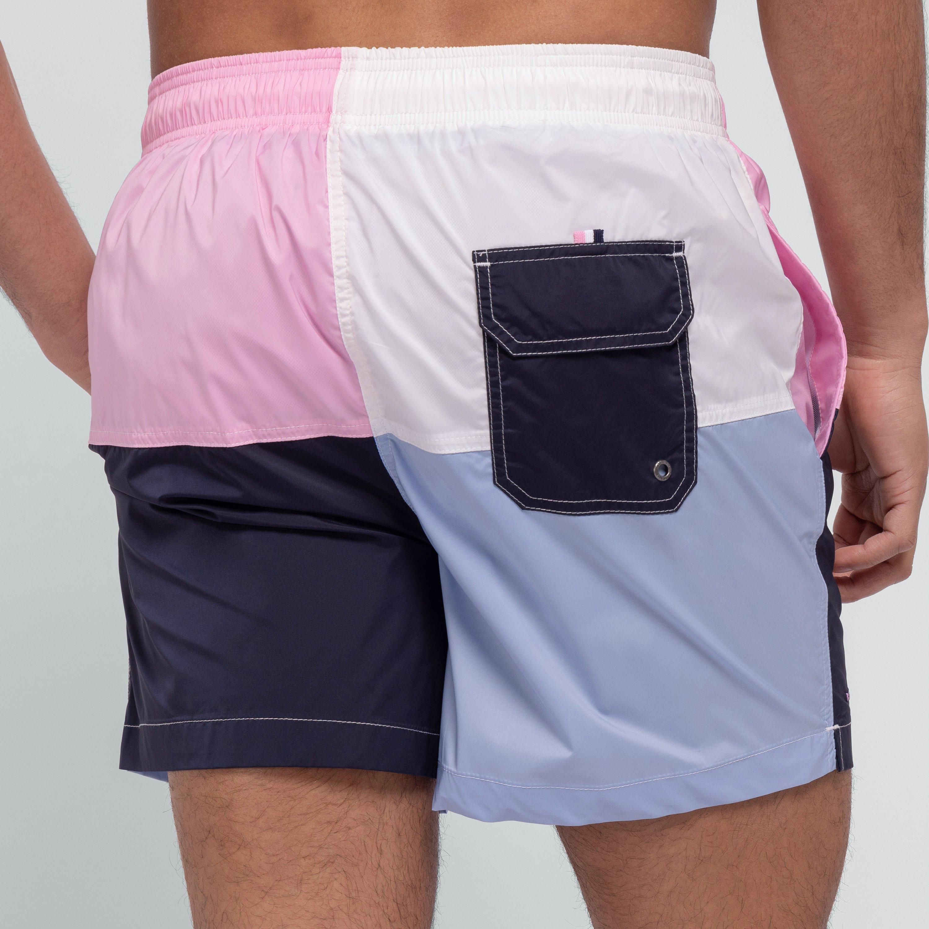 Eden Park Men's Colour-Block Swim Shorts - Rom - 5XL