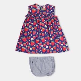 Lilly and Sid Strawberry Bloomer Dress and Legging Set