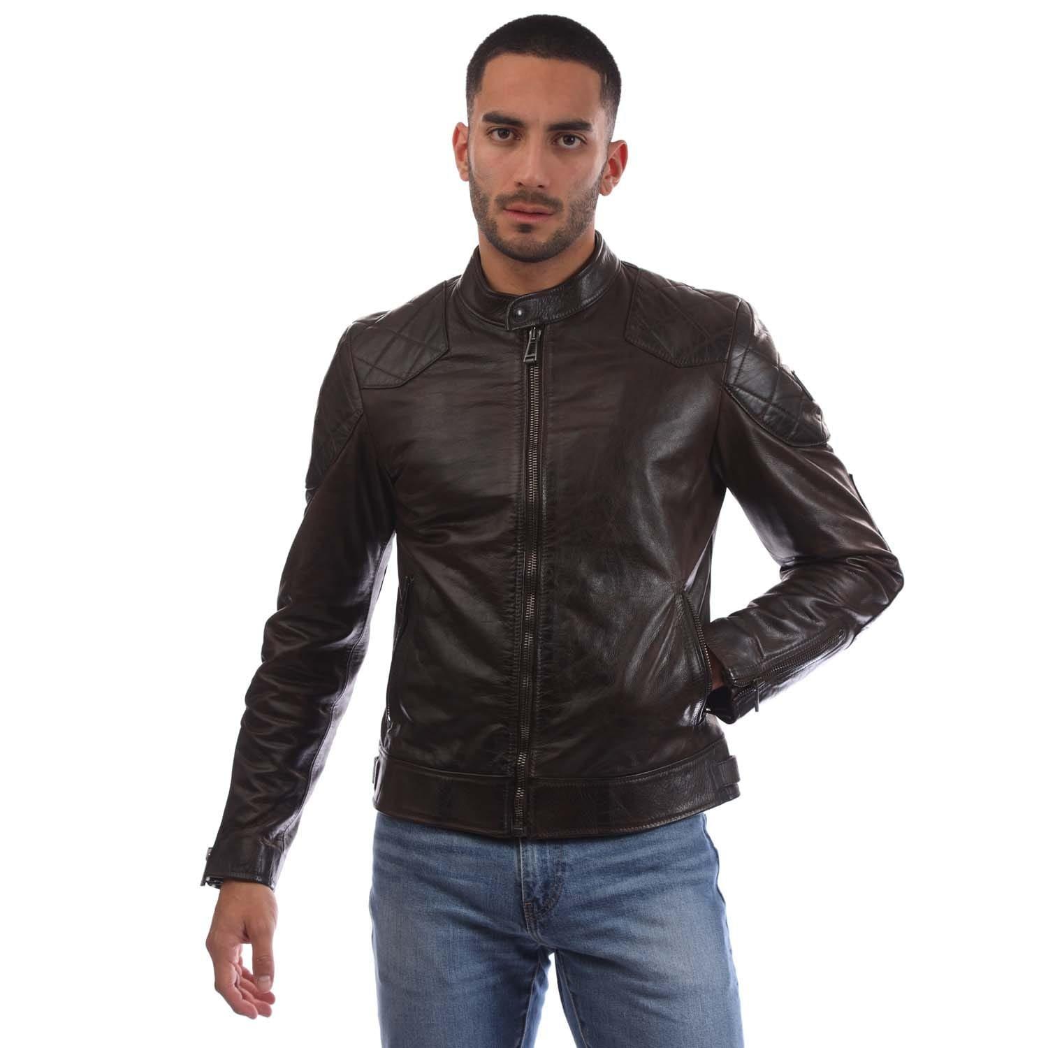 Brown - Belstaff - Hand Waxed Legacy Outlaw Jacket - 1