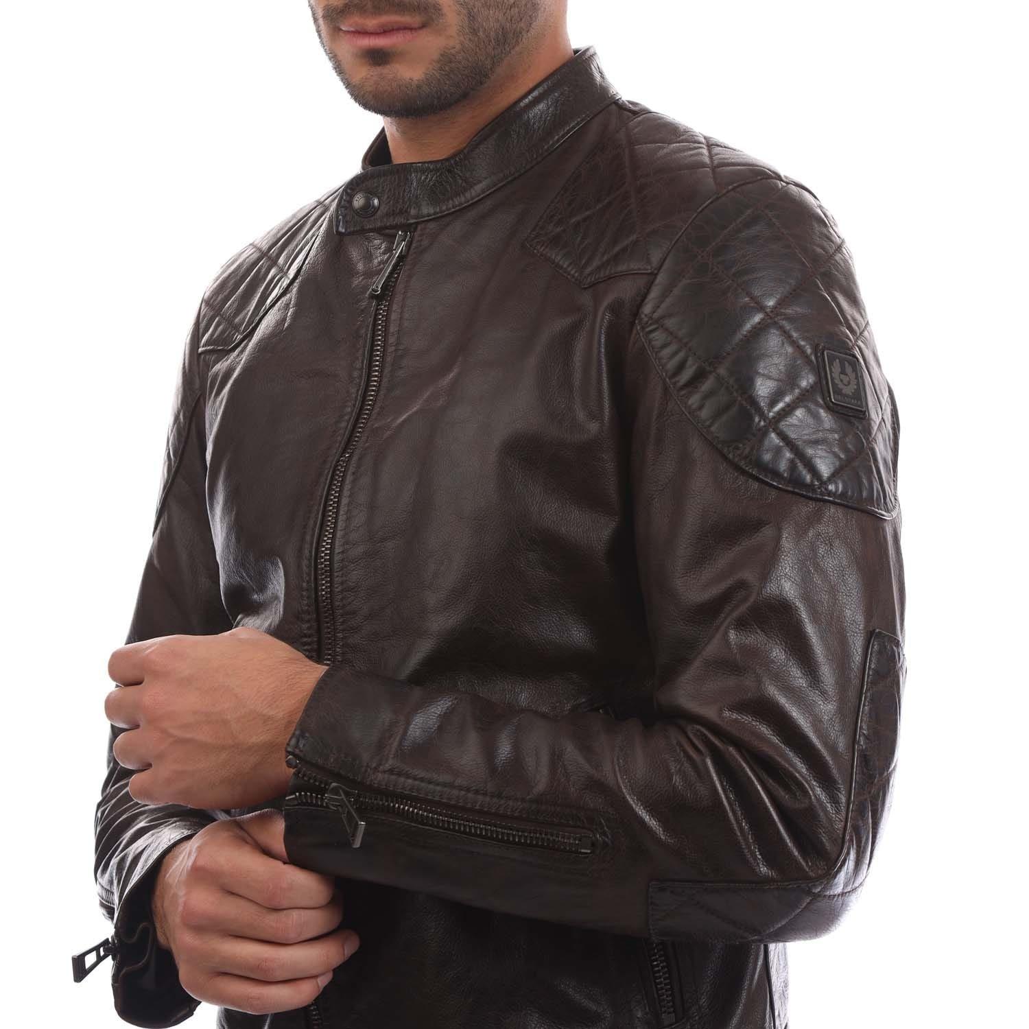 Brown - Belstaff - Hand Waxed Legacy Outlaw Jacket - 2