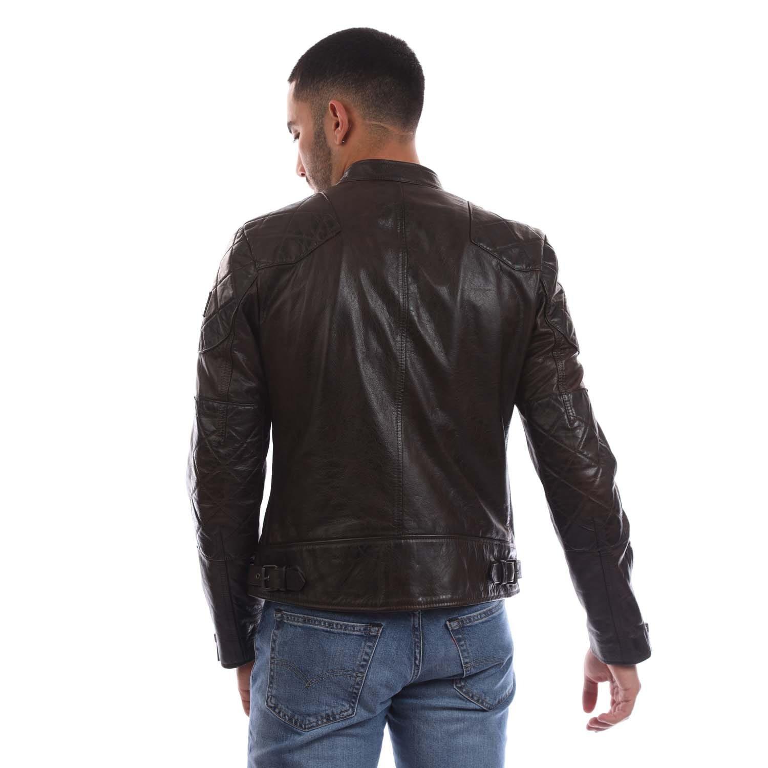 Brown - Belstaff - Hand Waxed Legacy Outlaw Jacket - 3