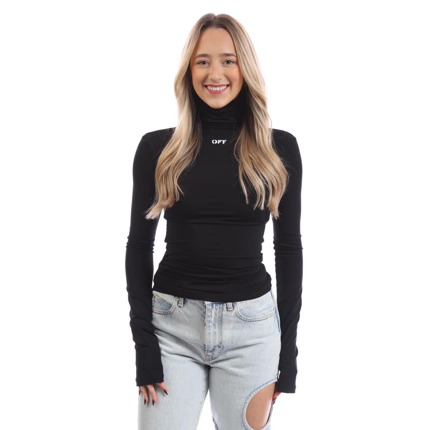 Off White Off Stamp Second Skin Turtleneck Top