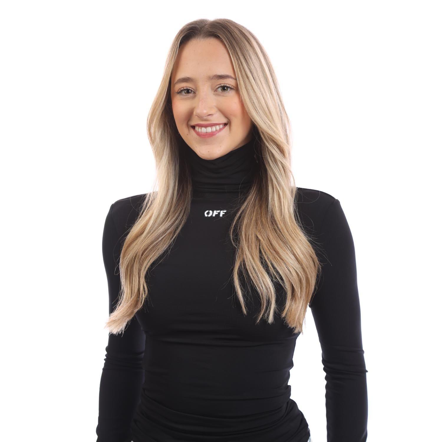 Black-White - Off White - Off Stamp Second Skin Turtleneck Top - 2