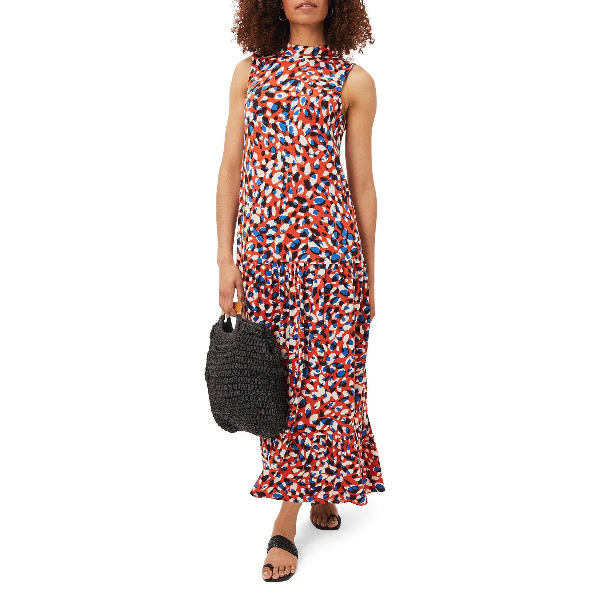 Multi-Coloured - Phase Eight - Kamilla High Neck Print Dress - 2