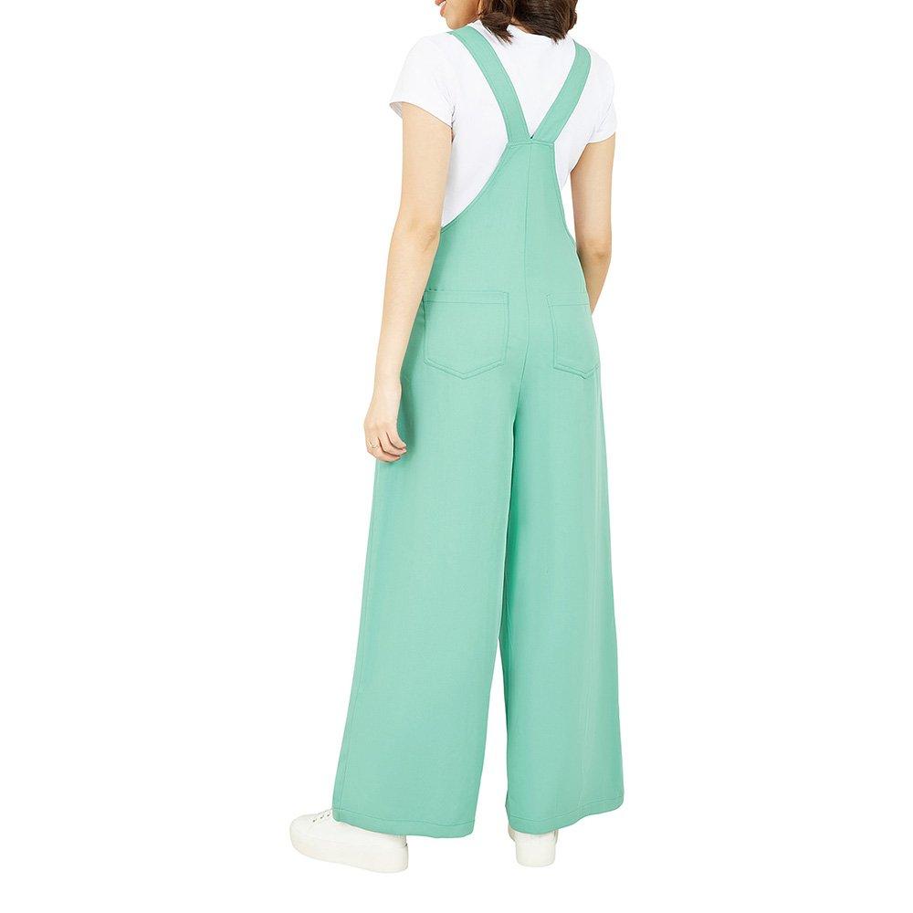 Mint - Yumi - Mint Green Pocket Dungarees - 4
