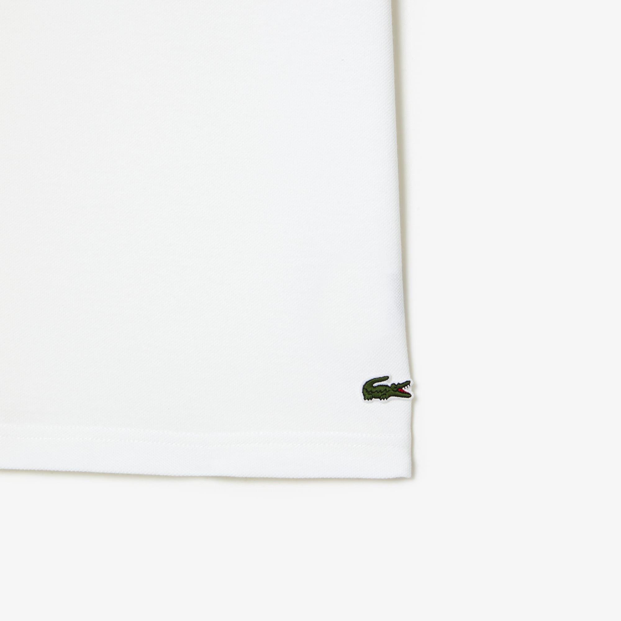 White - Lacoste - Cotton Mini-Piqu¿ Polo Shirt - 3