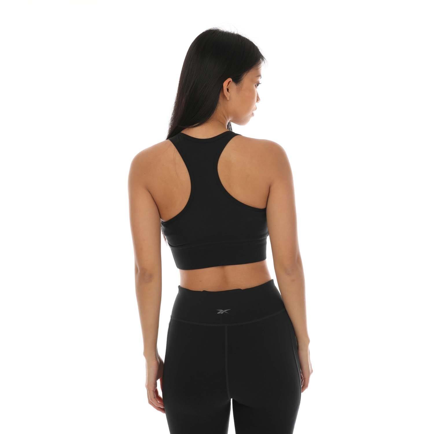 Black - Reebok - Identity Sports Bra - 2
