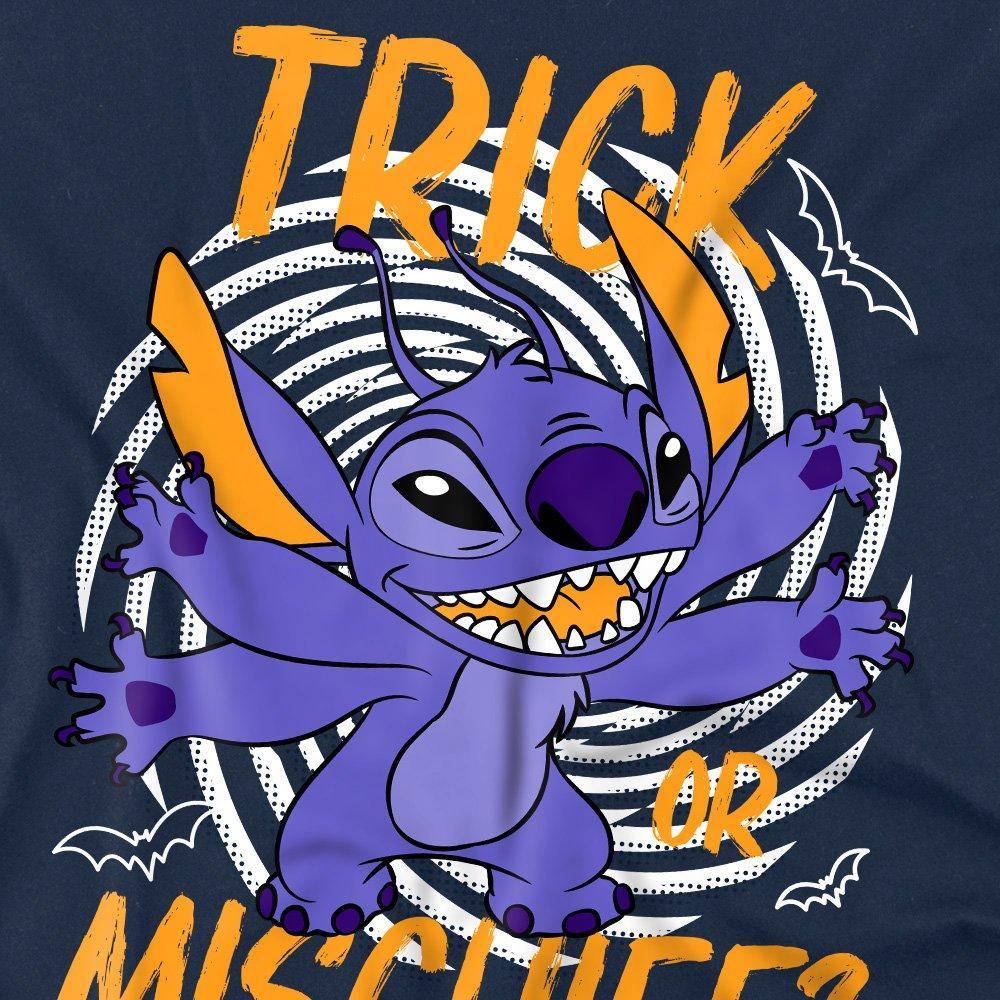 Navy - Disney - Lilo & Stitch Trick Or Mischief Mens T-Shirt Navy - 2