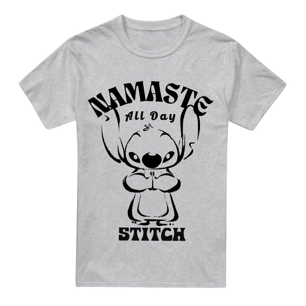 Grey - Disney - Lilo & Stitch Namaste All Day T-Shirt - 4