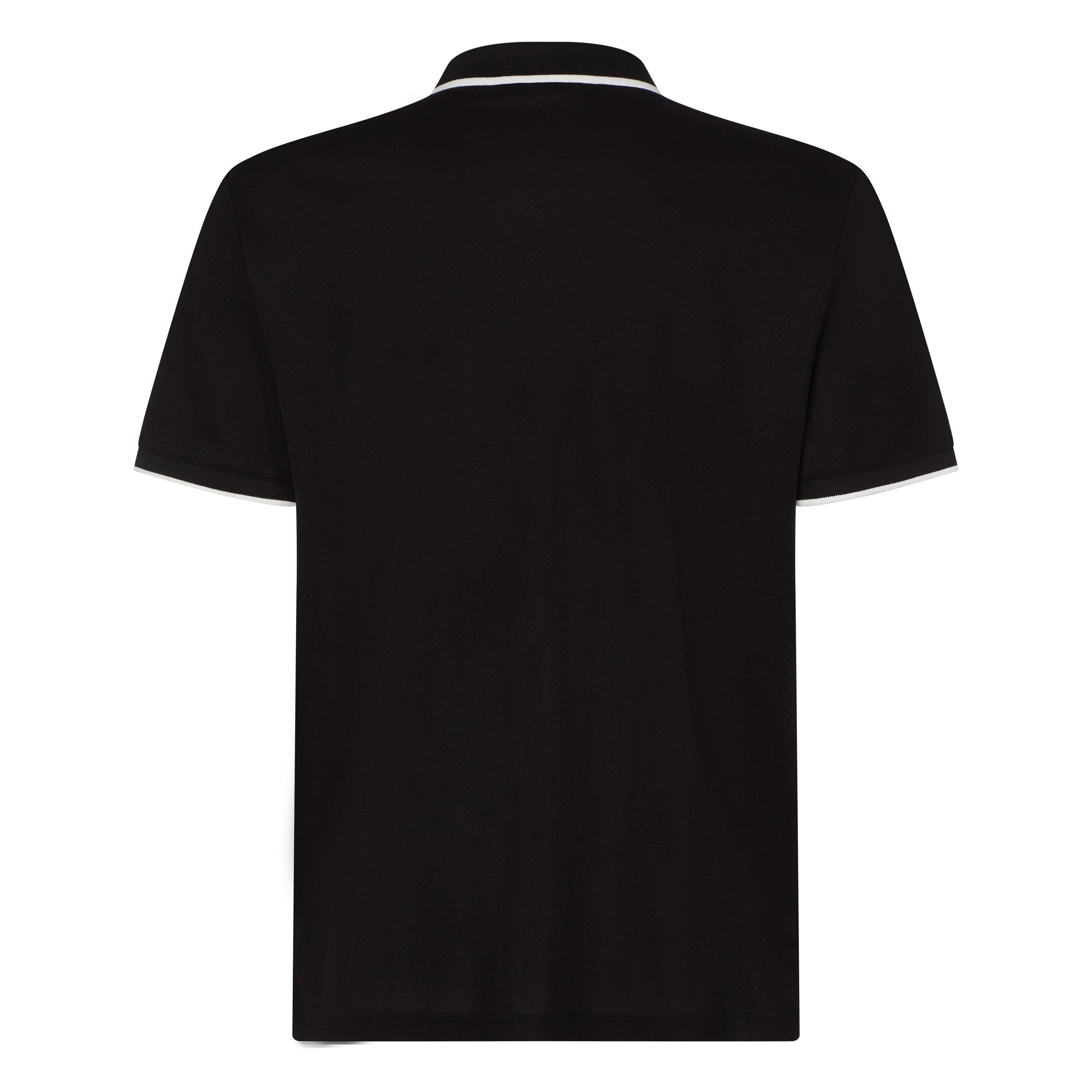 Black - Calvin Klein - Refined Pique Polo Top - 2