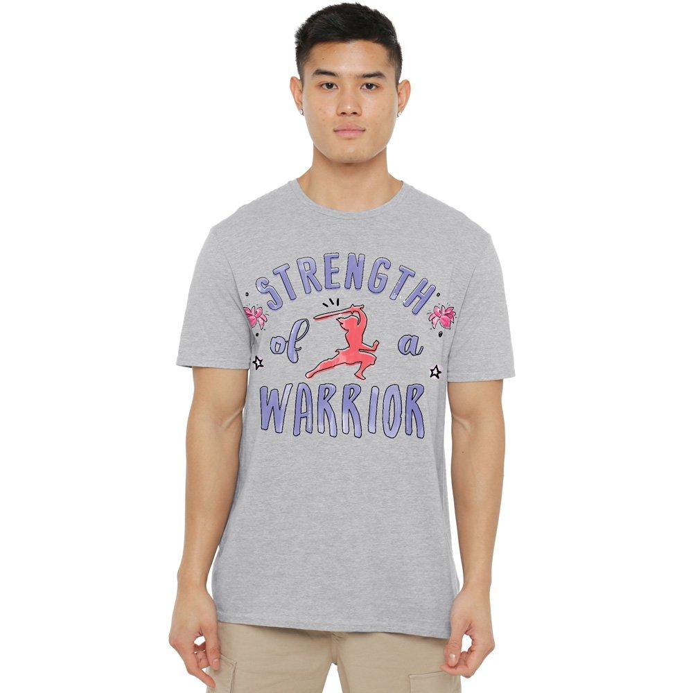 Grey - Disney - Mulan Strength Of A Warrior T-Shirt Grey - 1