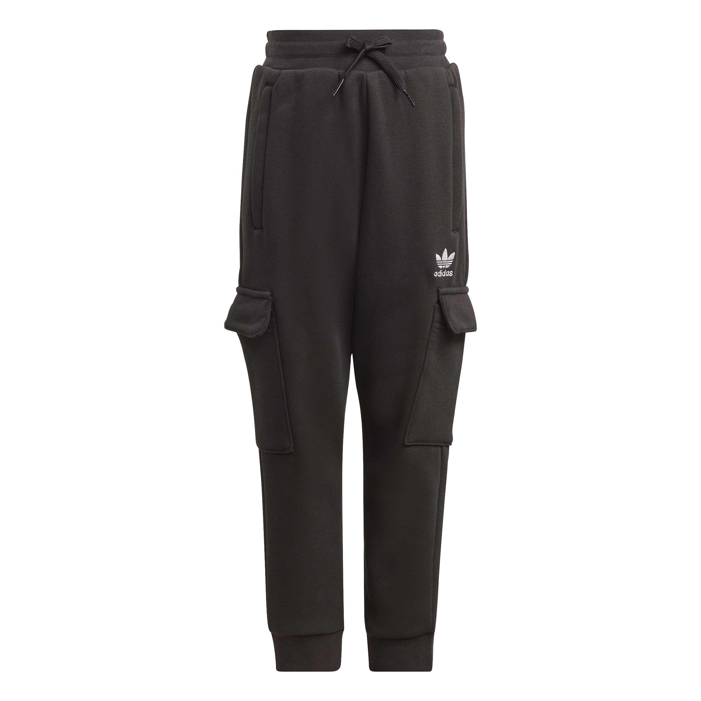 Black - adidas Originals - Half-Zip Hoodie Cargo Pants Set - 6