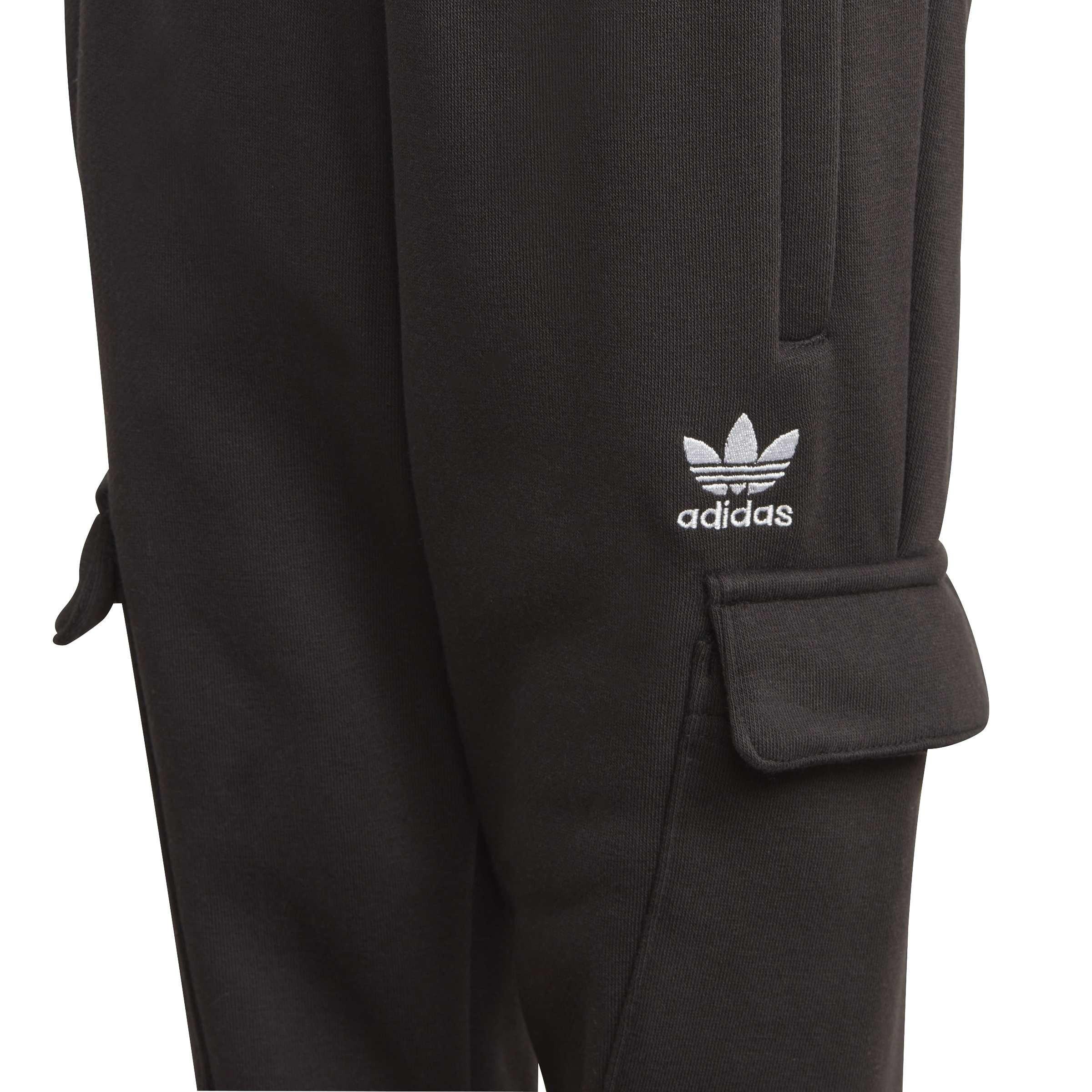 Black - adidas Originals - Half-Zip Hoodie Cargo Pants Set - 10