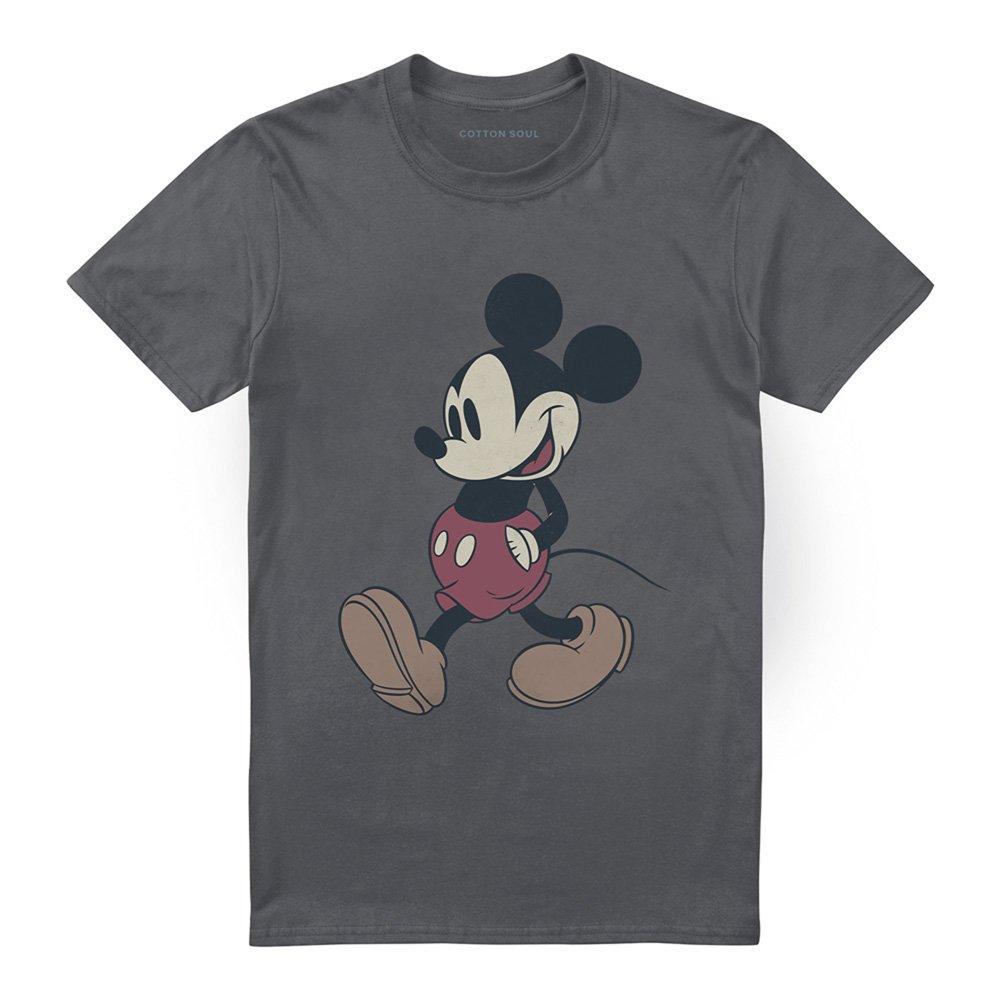 Charcoal - Mickey Mouse - Mickey & Friends Mickey Wander Mens T-Shirt Charco - 4
